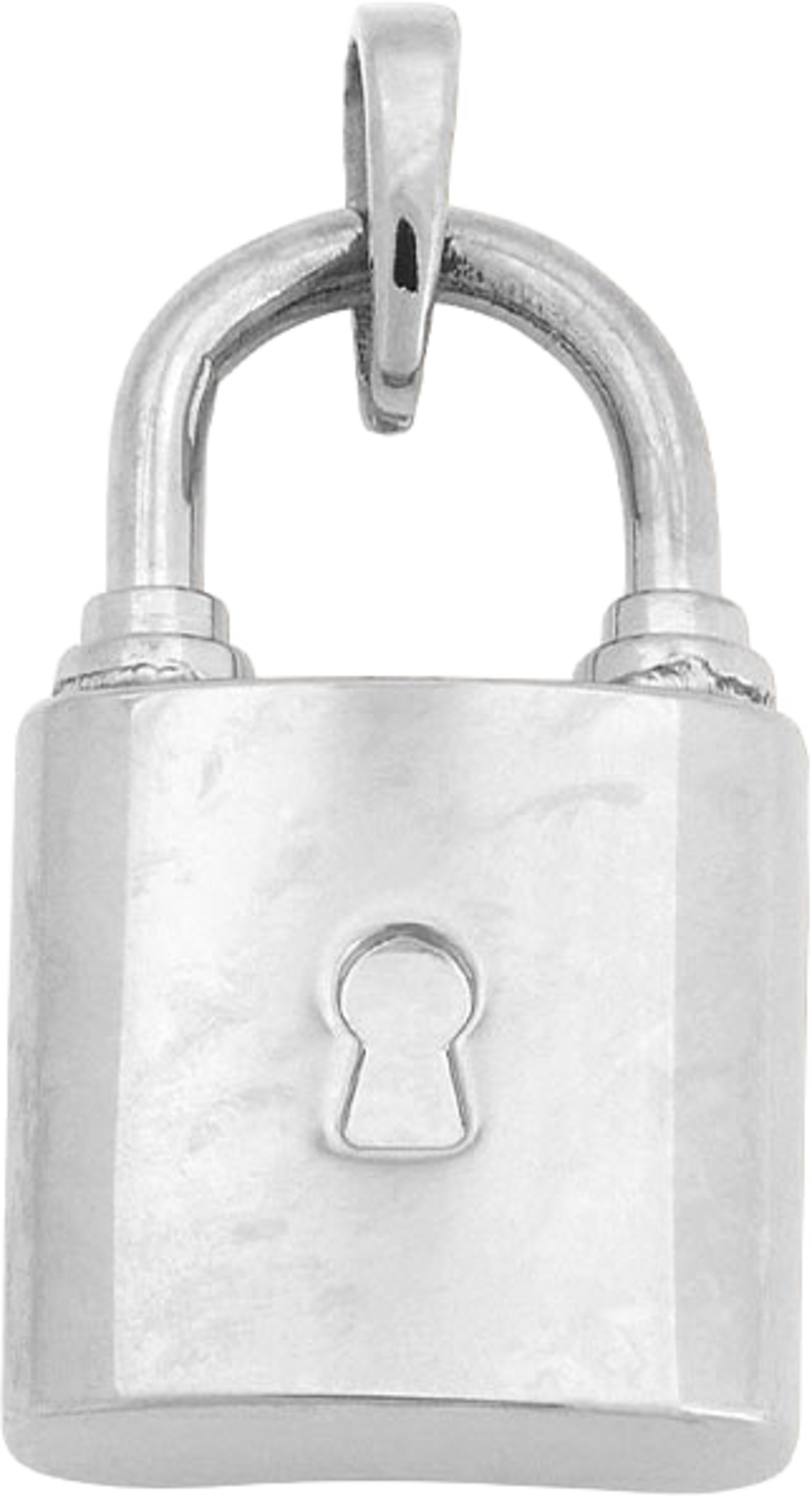 Padlock Charm Steel
