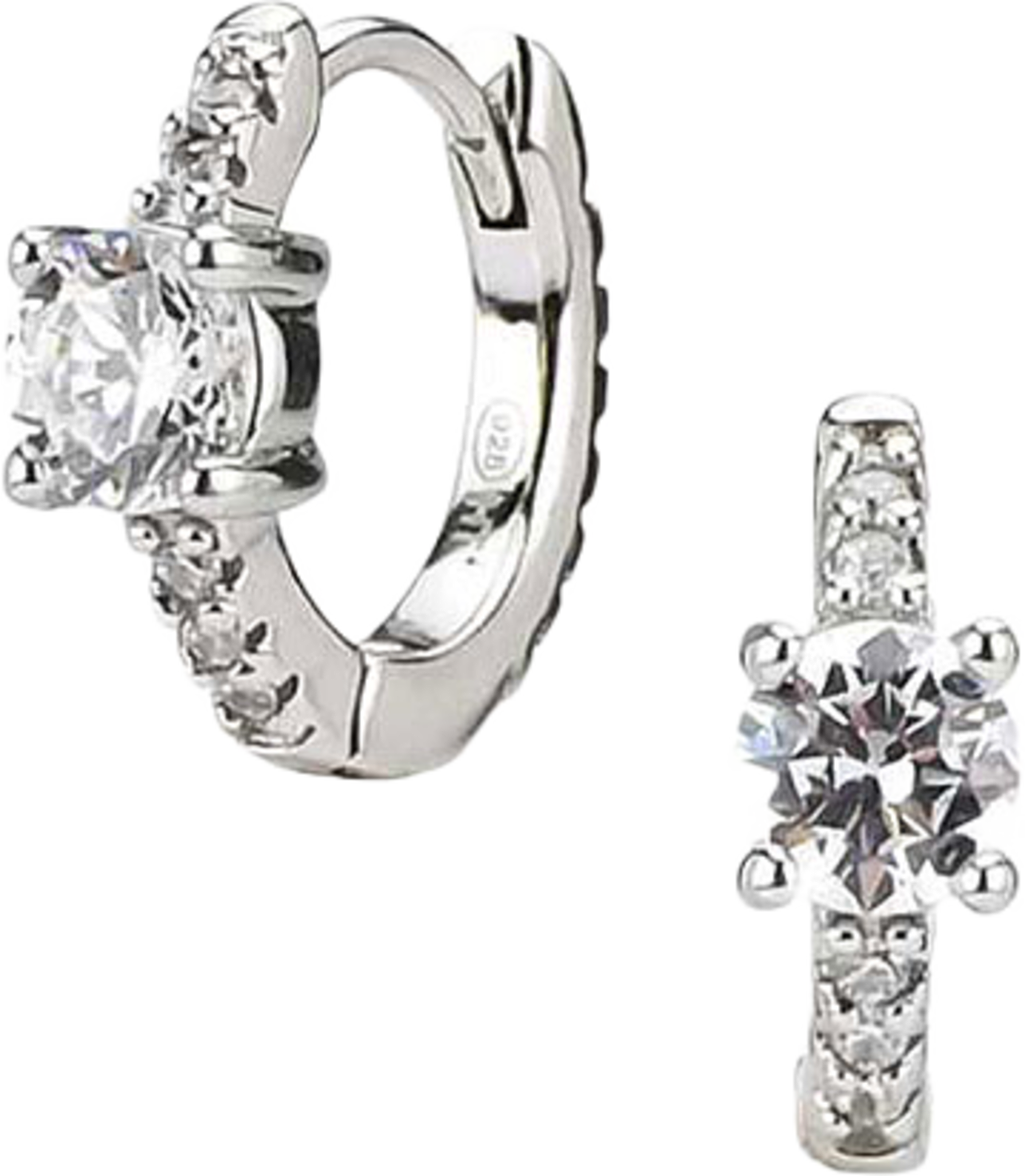 Earrings Stone hoop