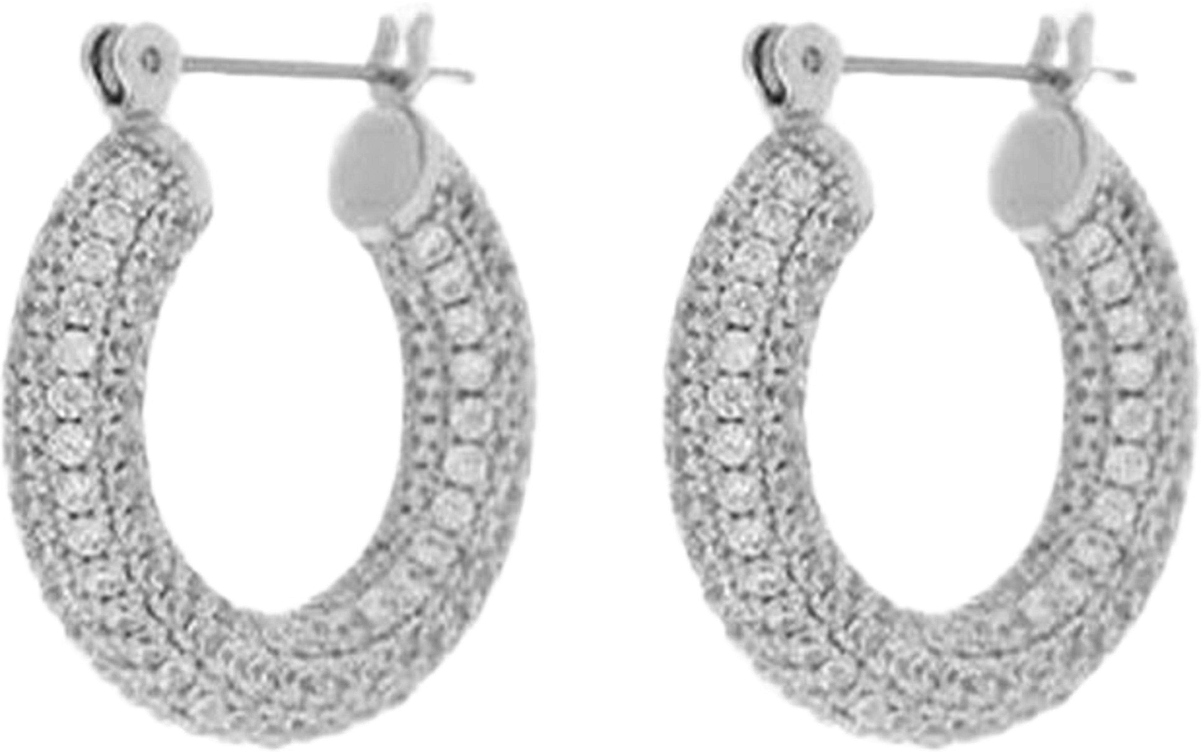 Pave Baby Amalfi Hoops