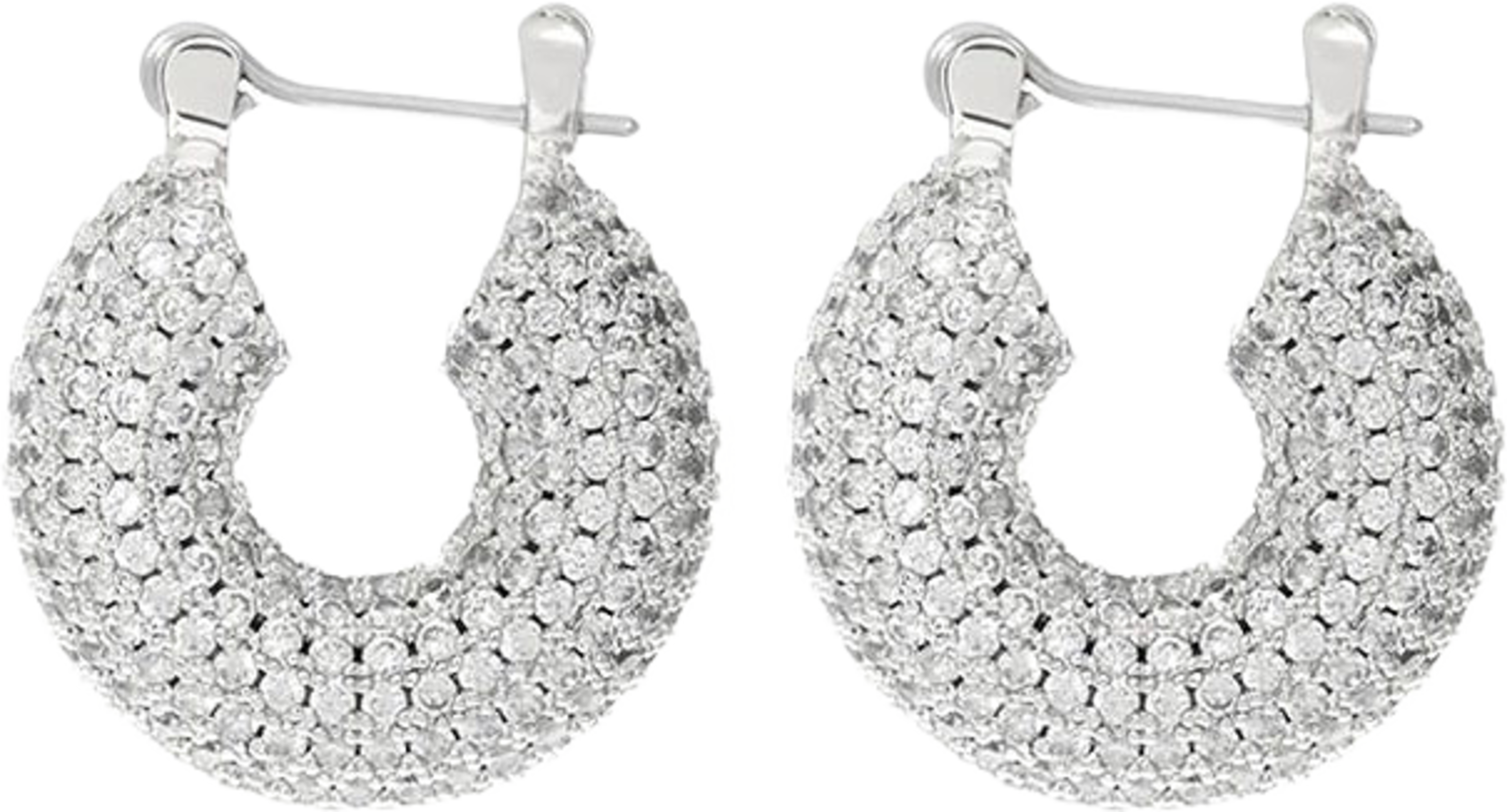 The Pavé Mini Donut Hoops