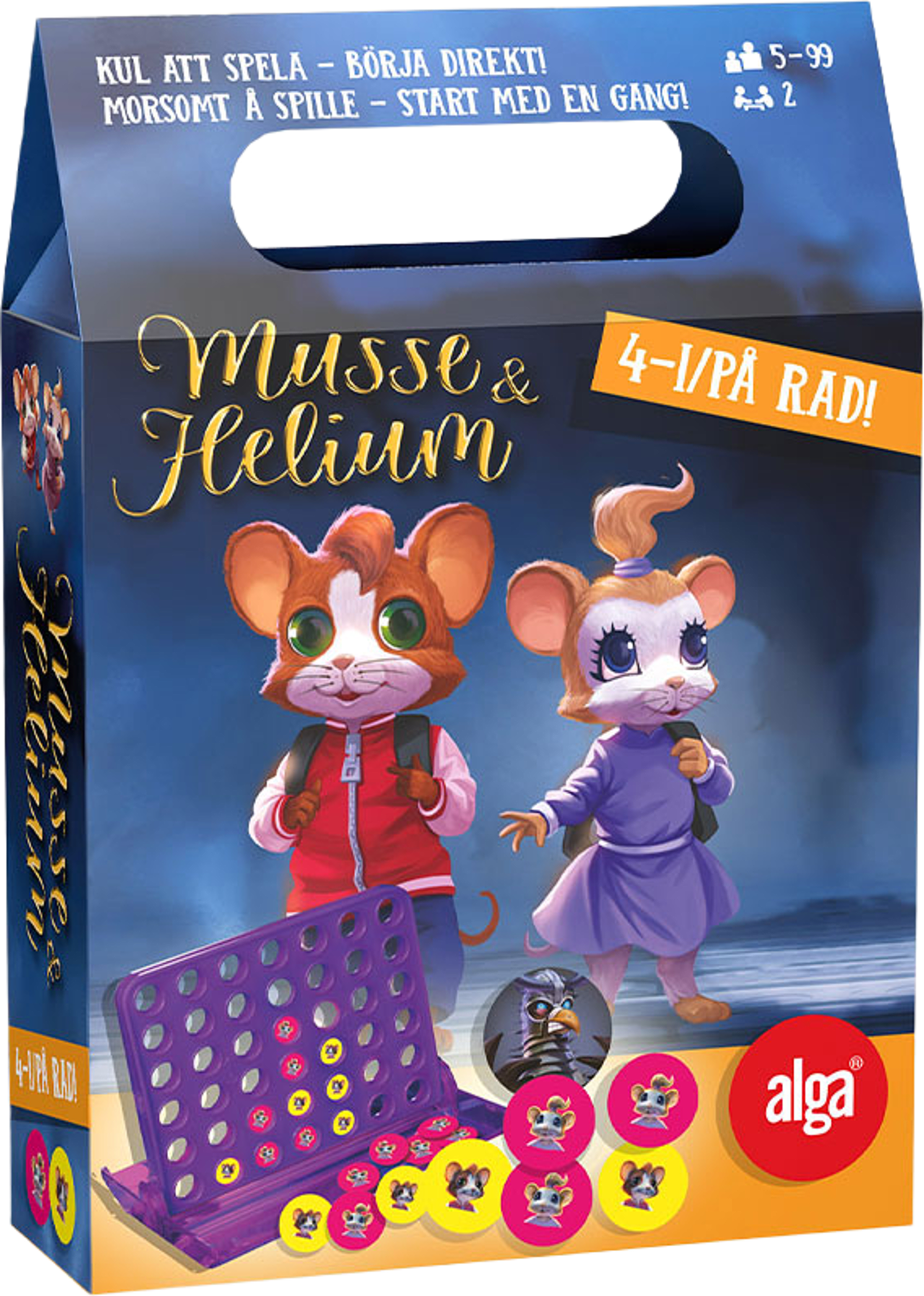 Musse & Helium 4 i/på rad
