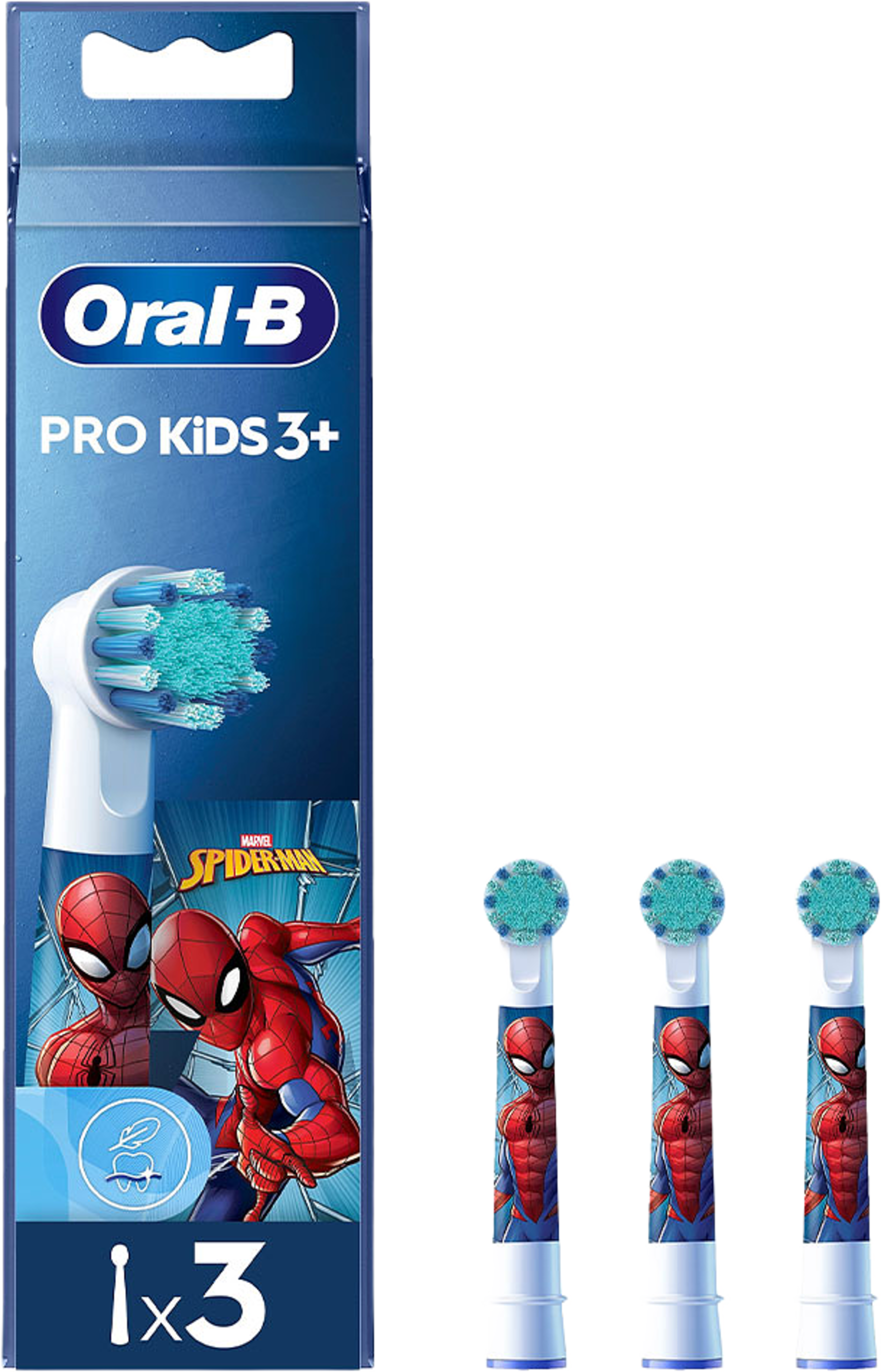 Pro Kids Spiderman borsthuvuden, 3 st