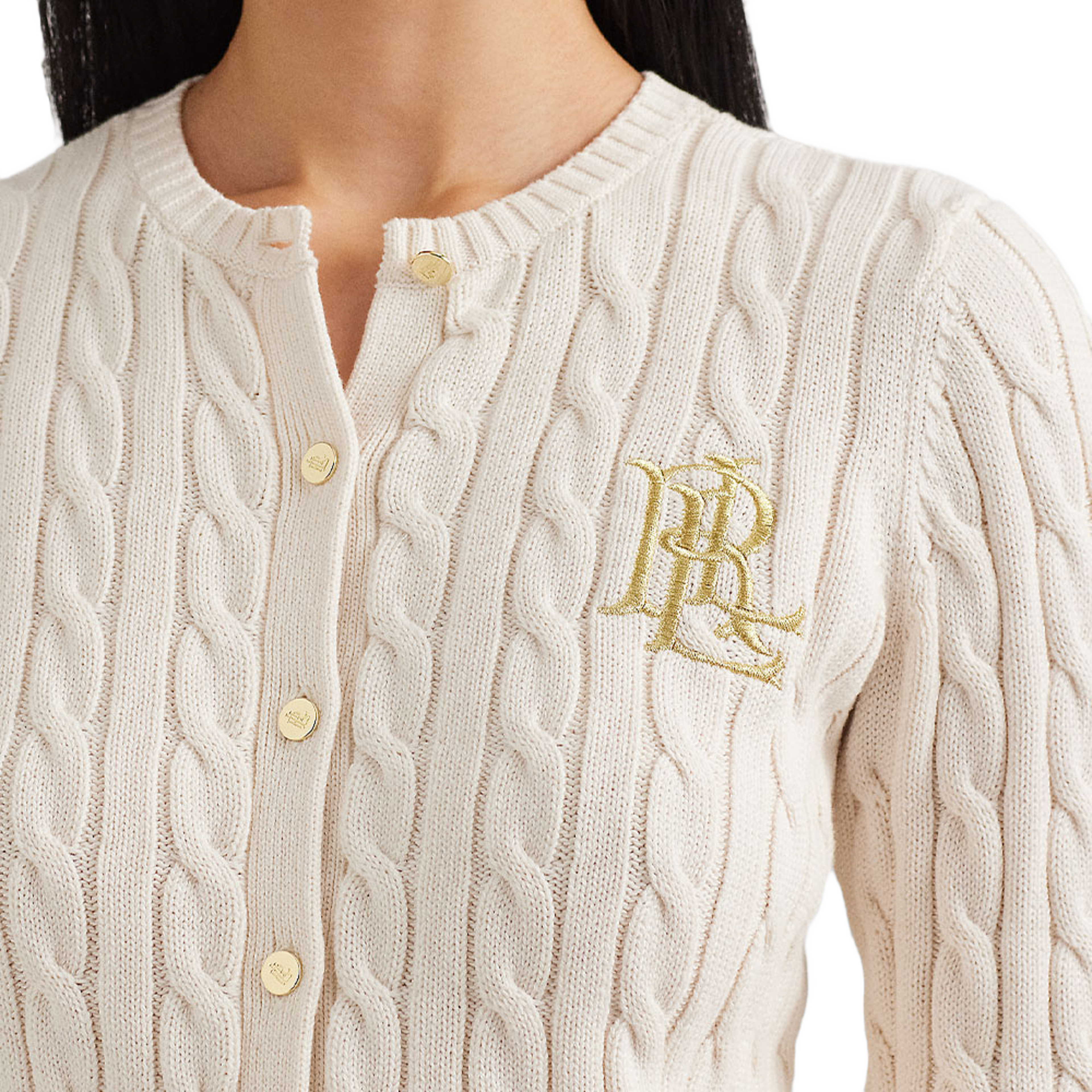 Cable-Knit Cotton Cardigan