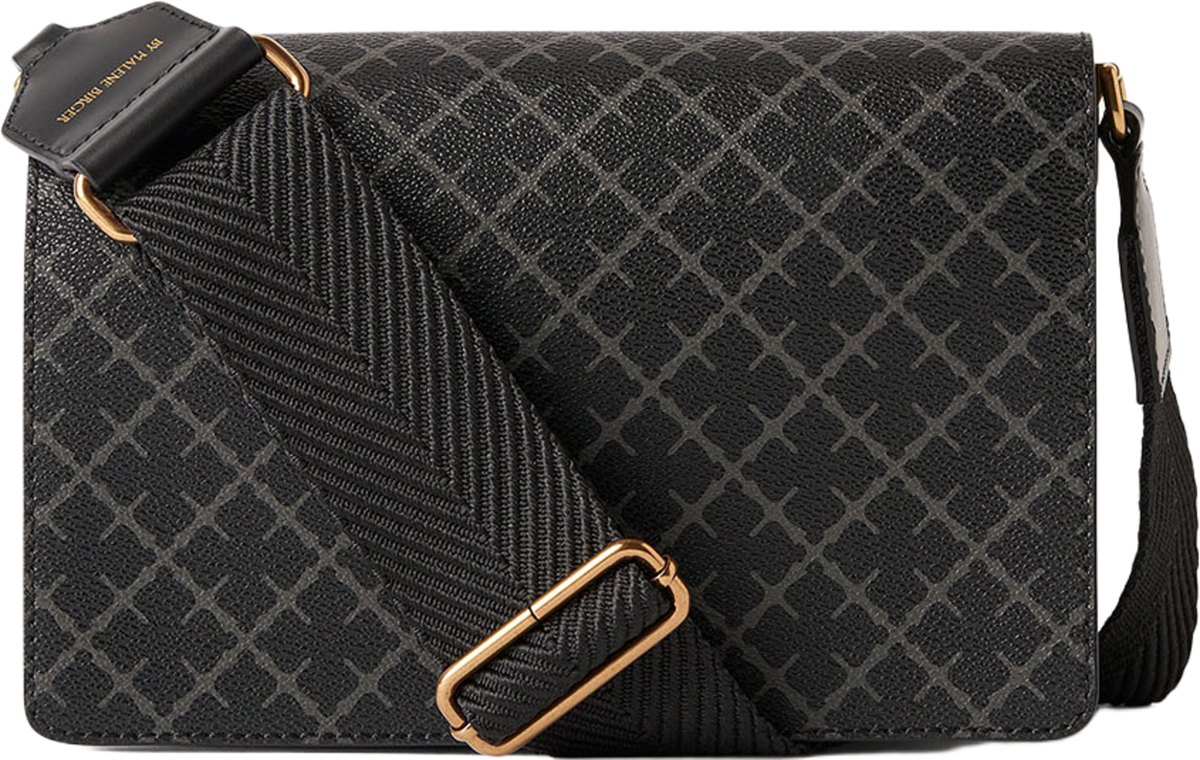 Loenna axelväska, från By Malene Birger, i färgen Charcoal. Klicka för att öppna bilden i stort format