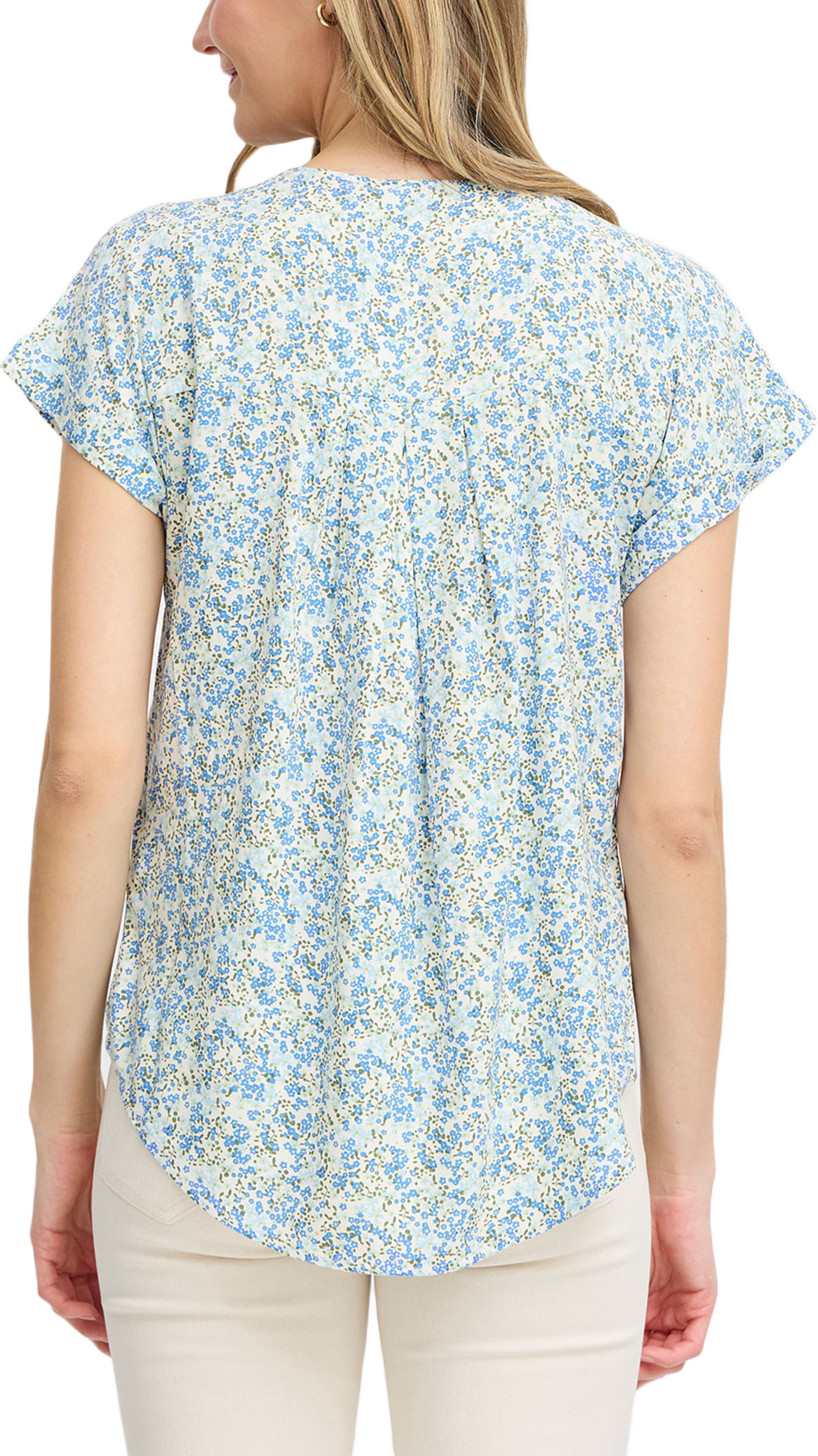 FRRELAX Blouse, från Fransa, i färgen Ebb And Flow Aop Hs24 01g. Klicka för att öppna bilden i stort format