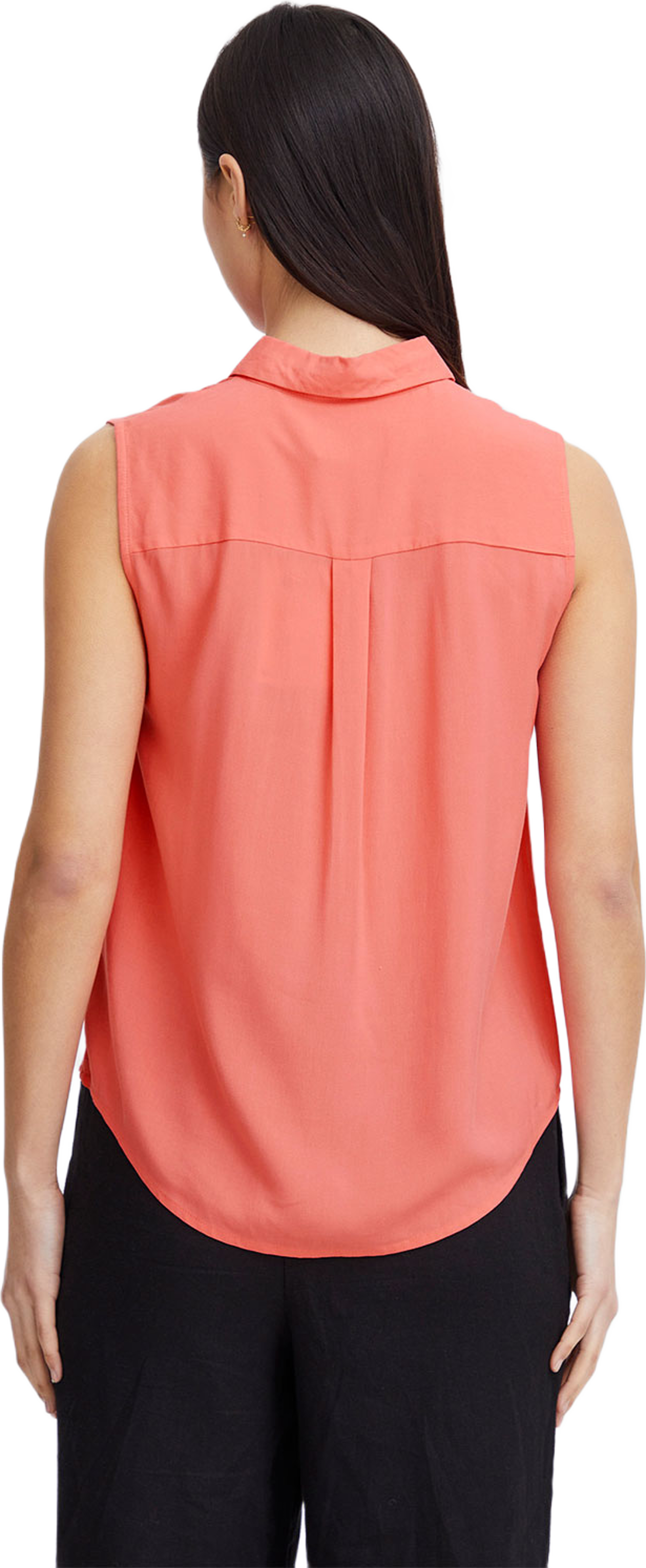 Ihmain Shirt, från ICHI, i färgen Calypso Coral. Klicka för att öppna bilden i stort format