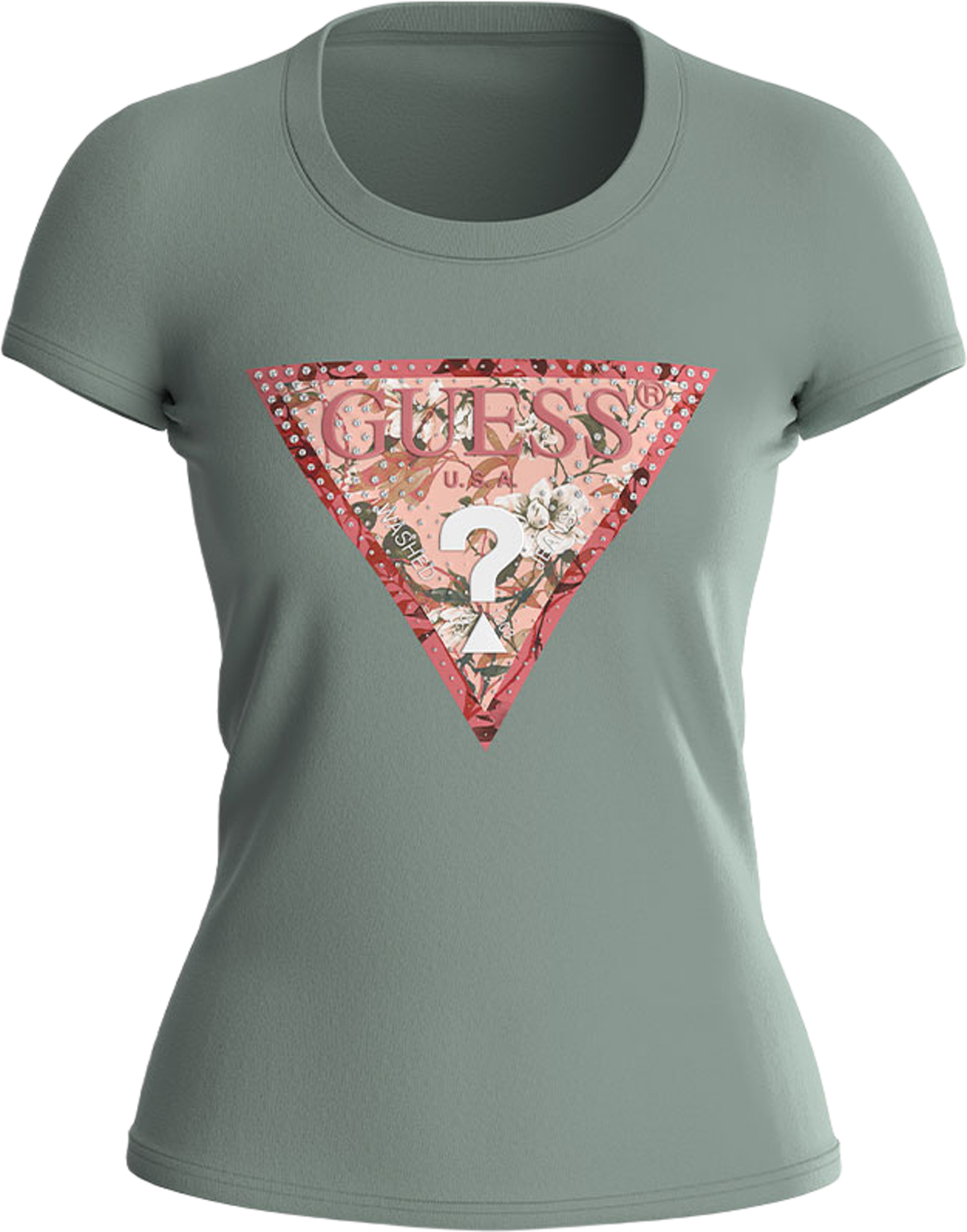 Ss Rn Satin Triangle T-shirt