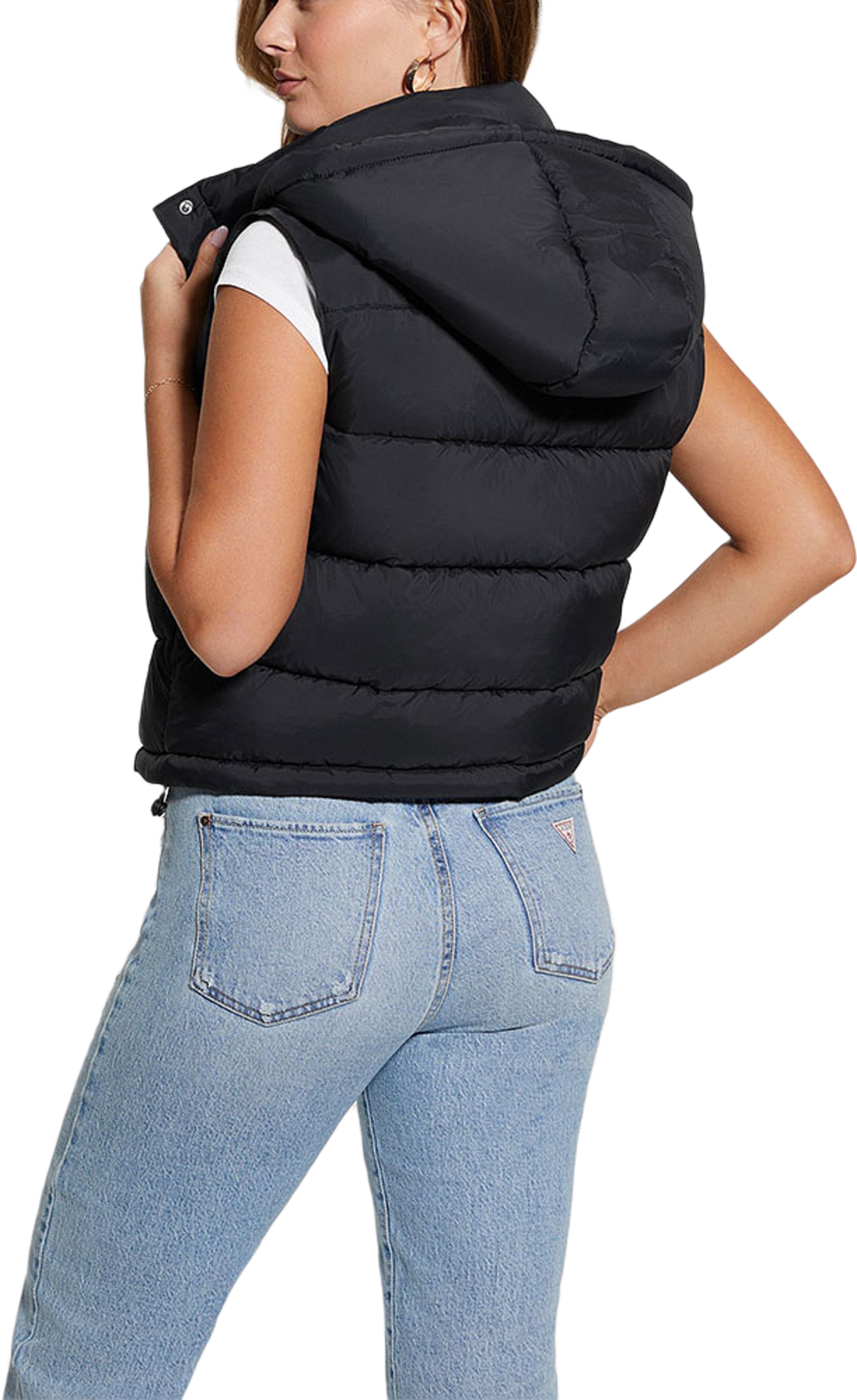 Breana Sleeveless Puffer Crop Gilet