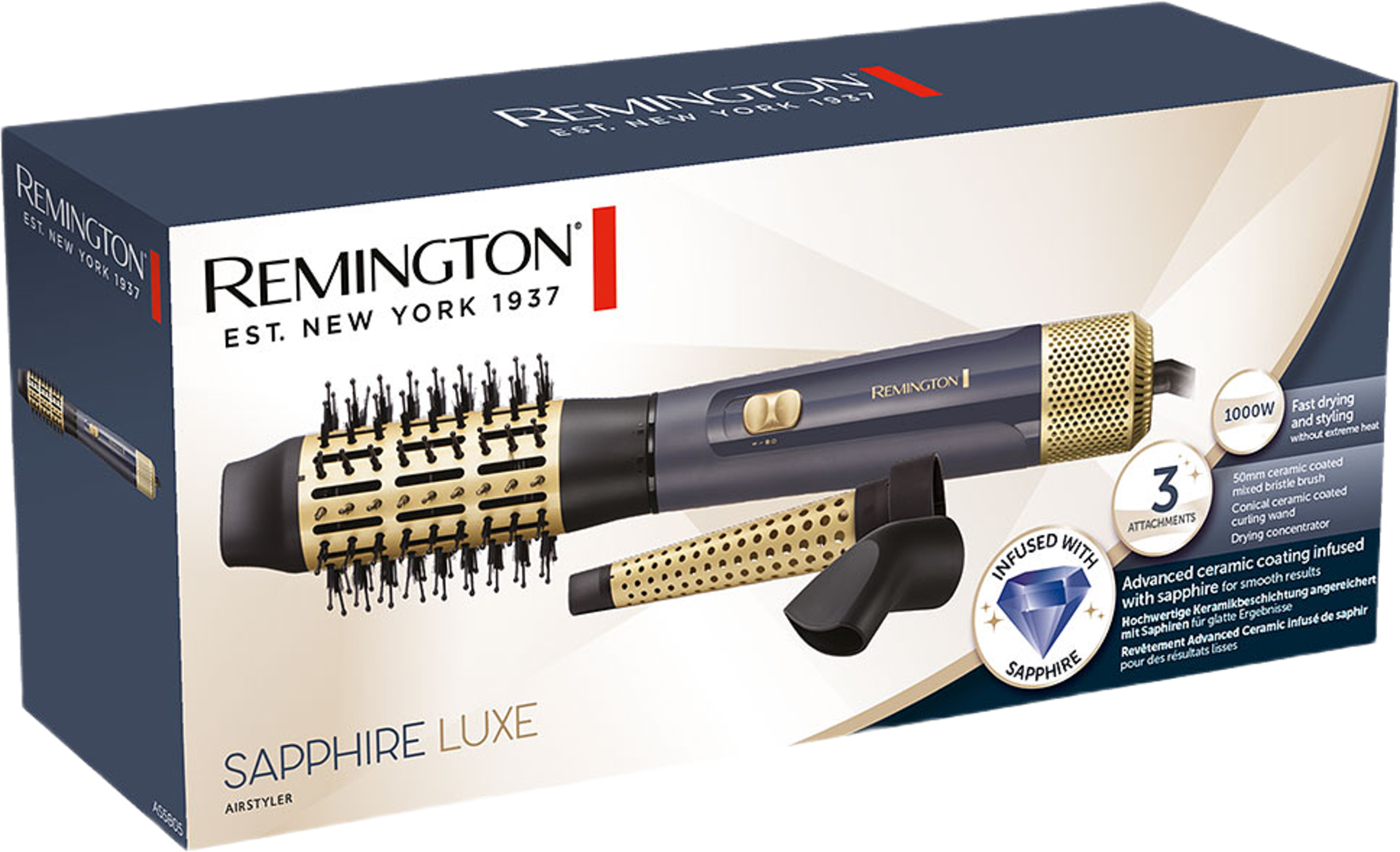 Sapphire Luxe Varmluftsborste