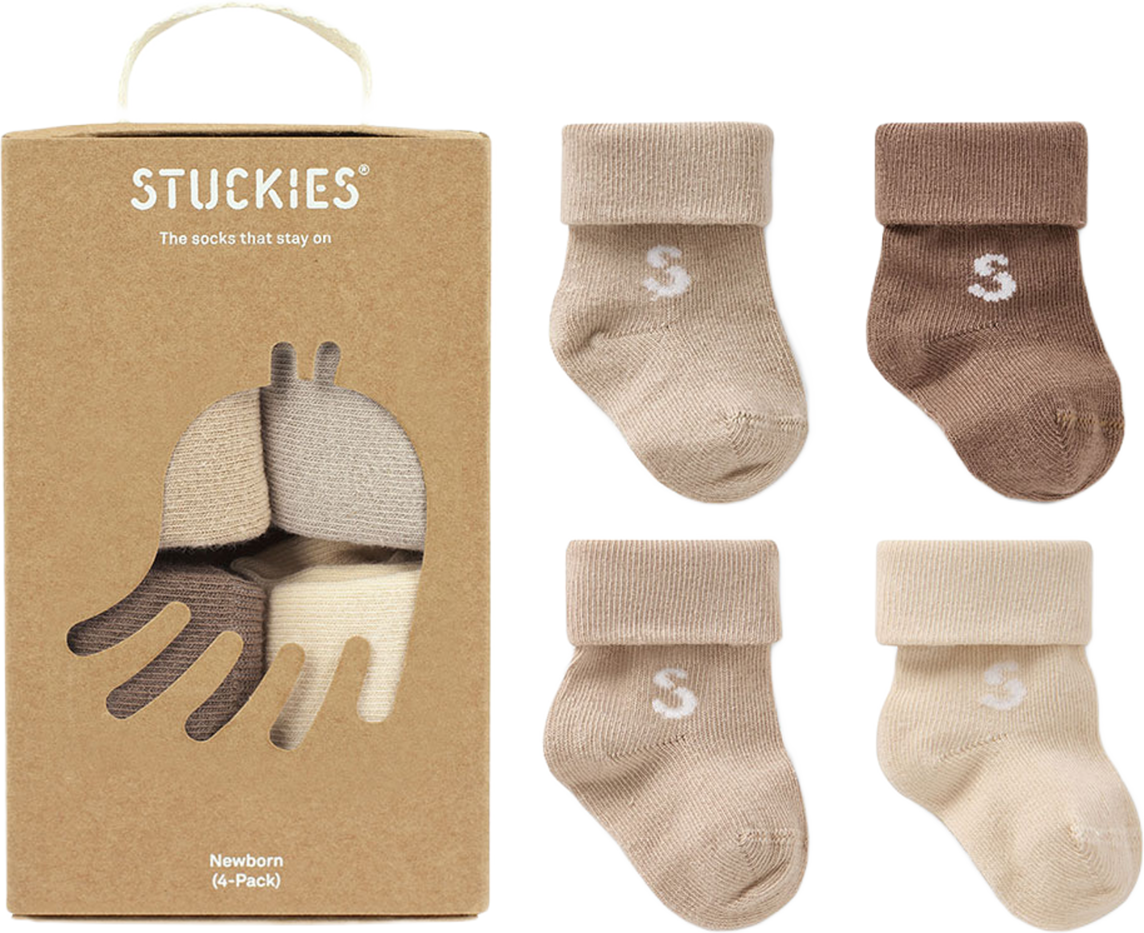 Strumpor för nyfödd 4-pack