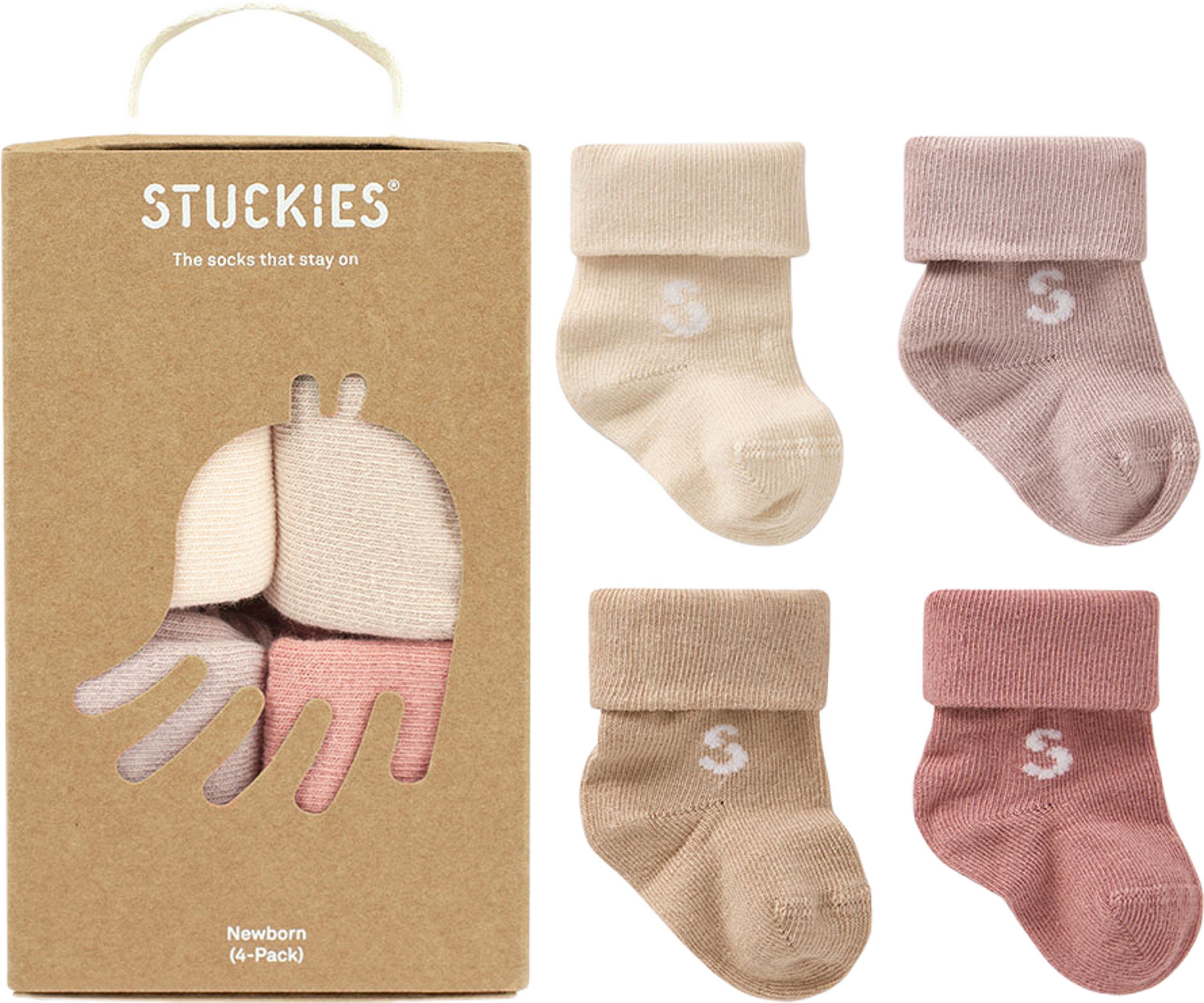 Strumpor för nyfödd 4-pack