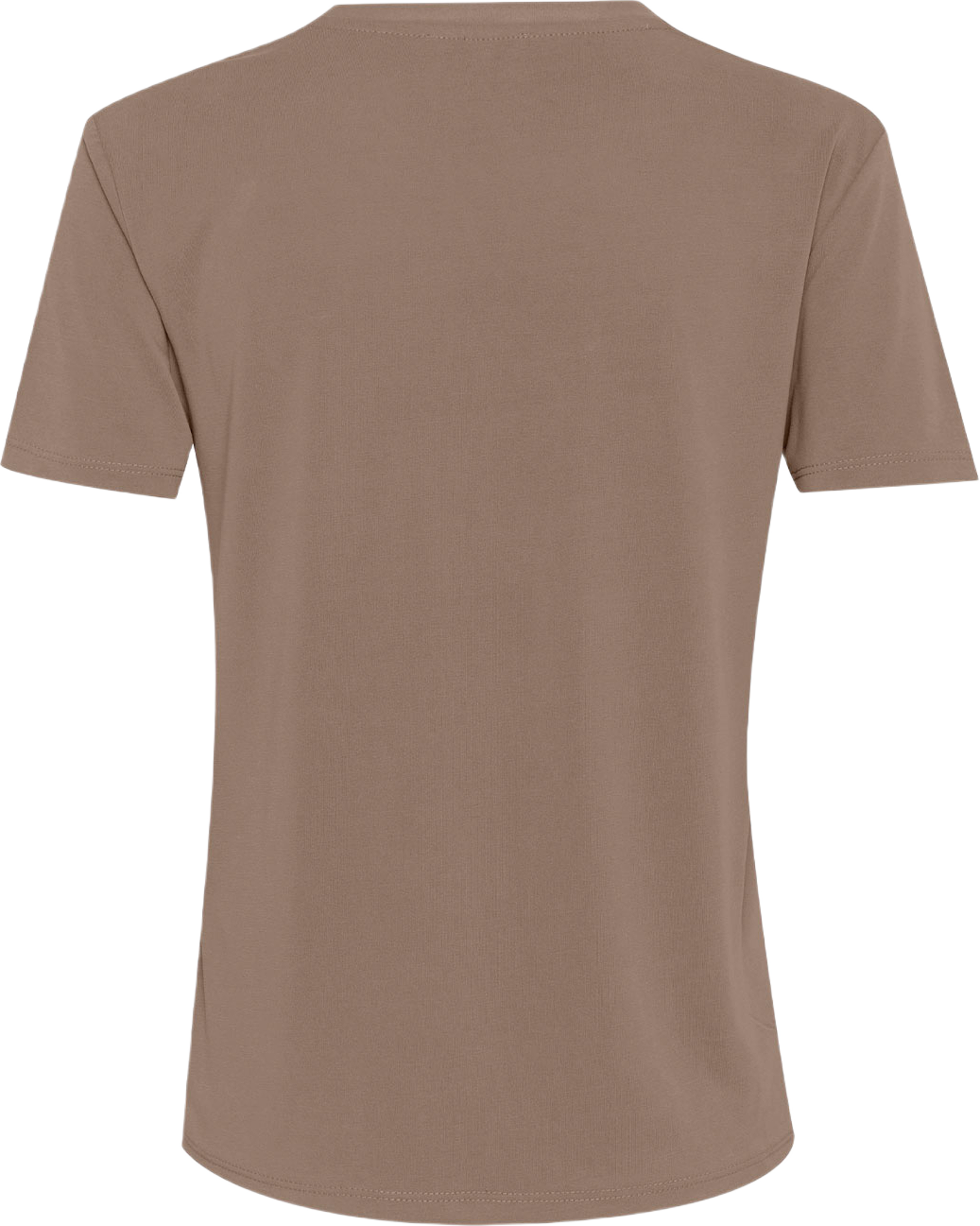 SLColumbine Crew-Neck T-Shirt, från Soaked In Luxury, i färgen Walnut. Klicka för att öppna bilden i stort format