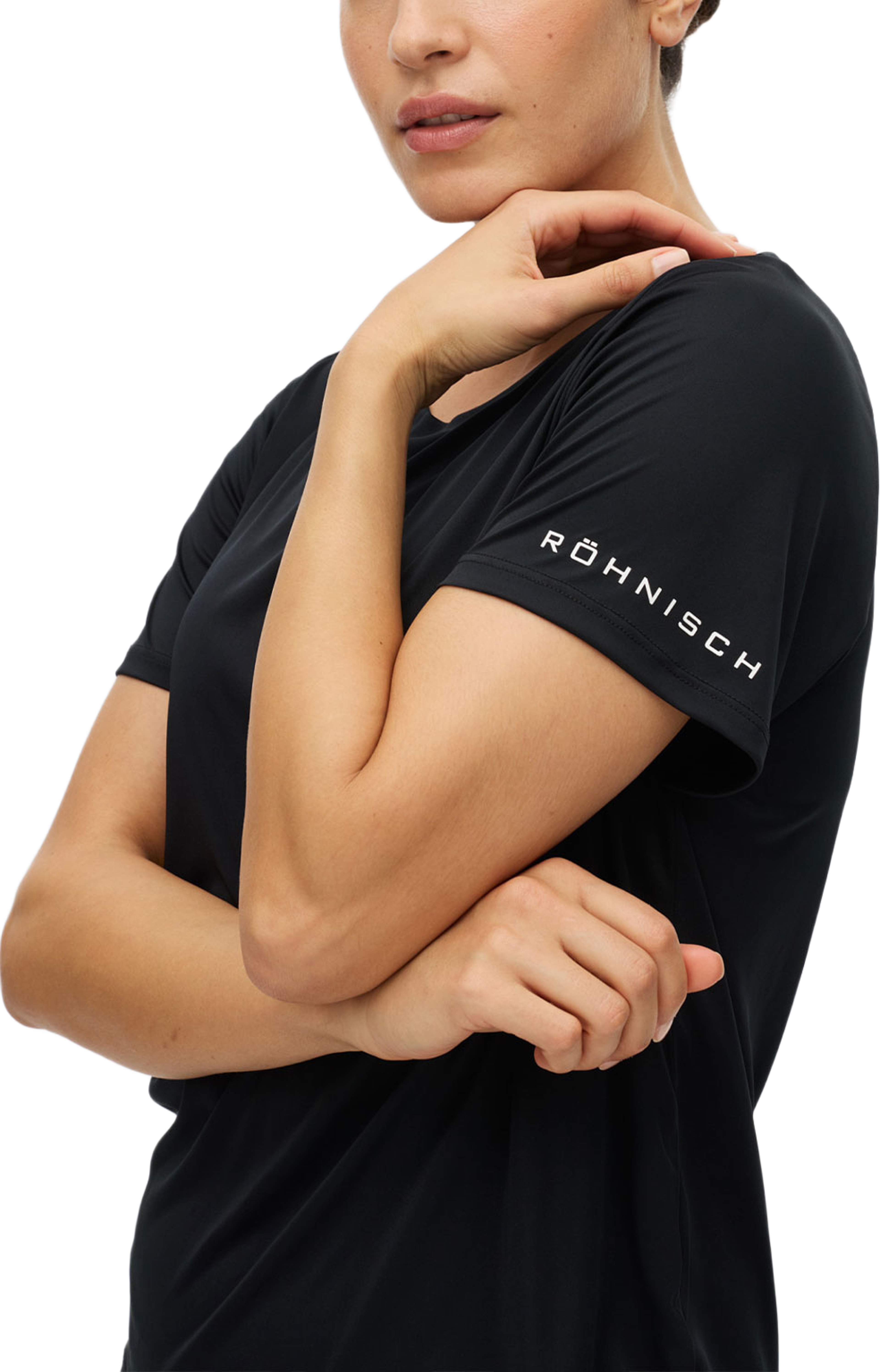 Team Logo Tee, från Röhnisch, i färgen Black. Klicka för att öppna bilden i stort format