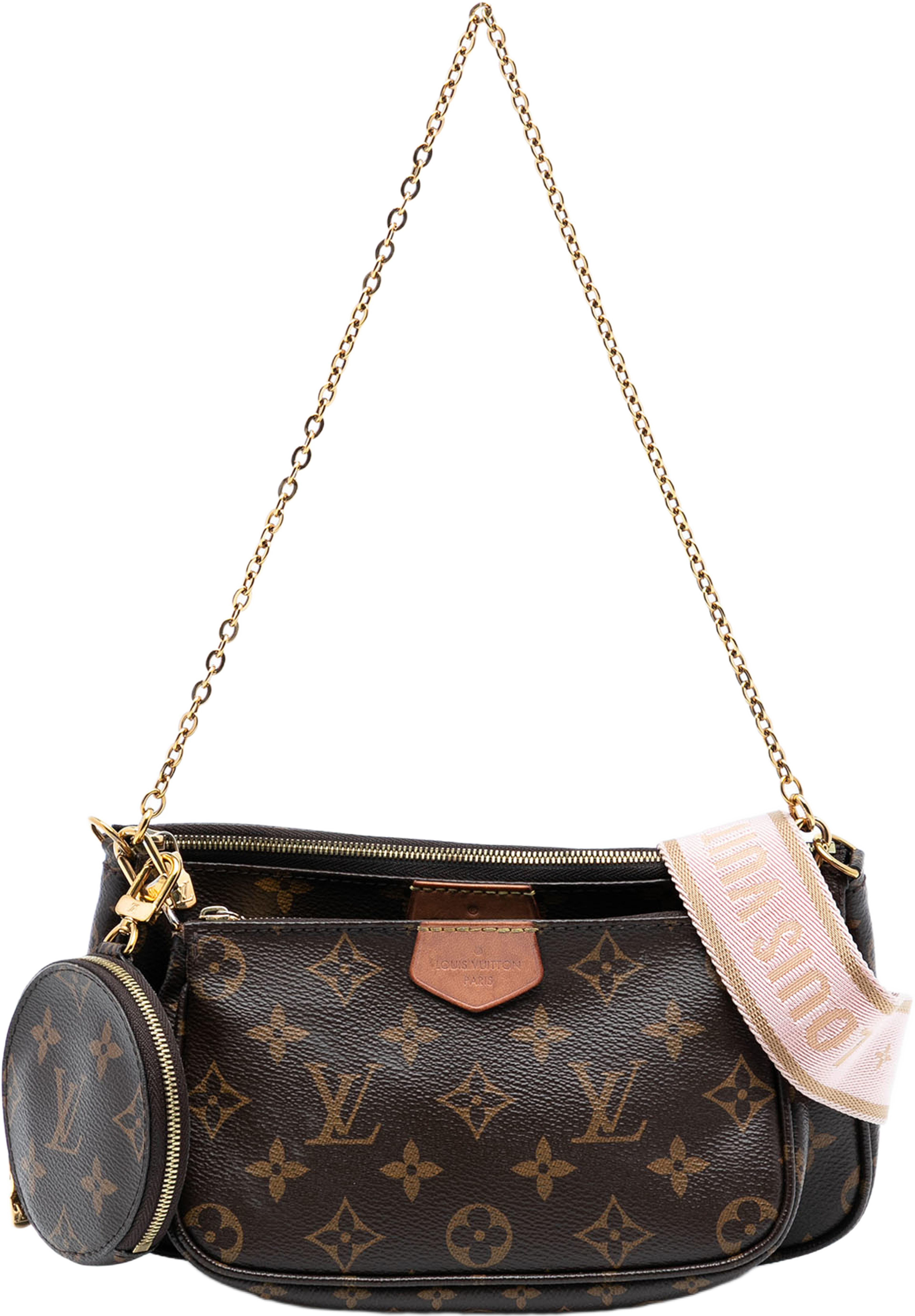Louis Vuitton Monogram Multi Pochette Accessoires, från Luxclusif, i färgen brown. Klicka för att öppna bilden i stort format