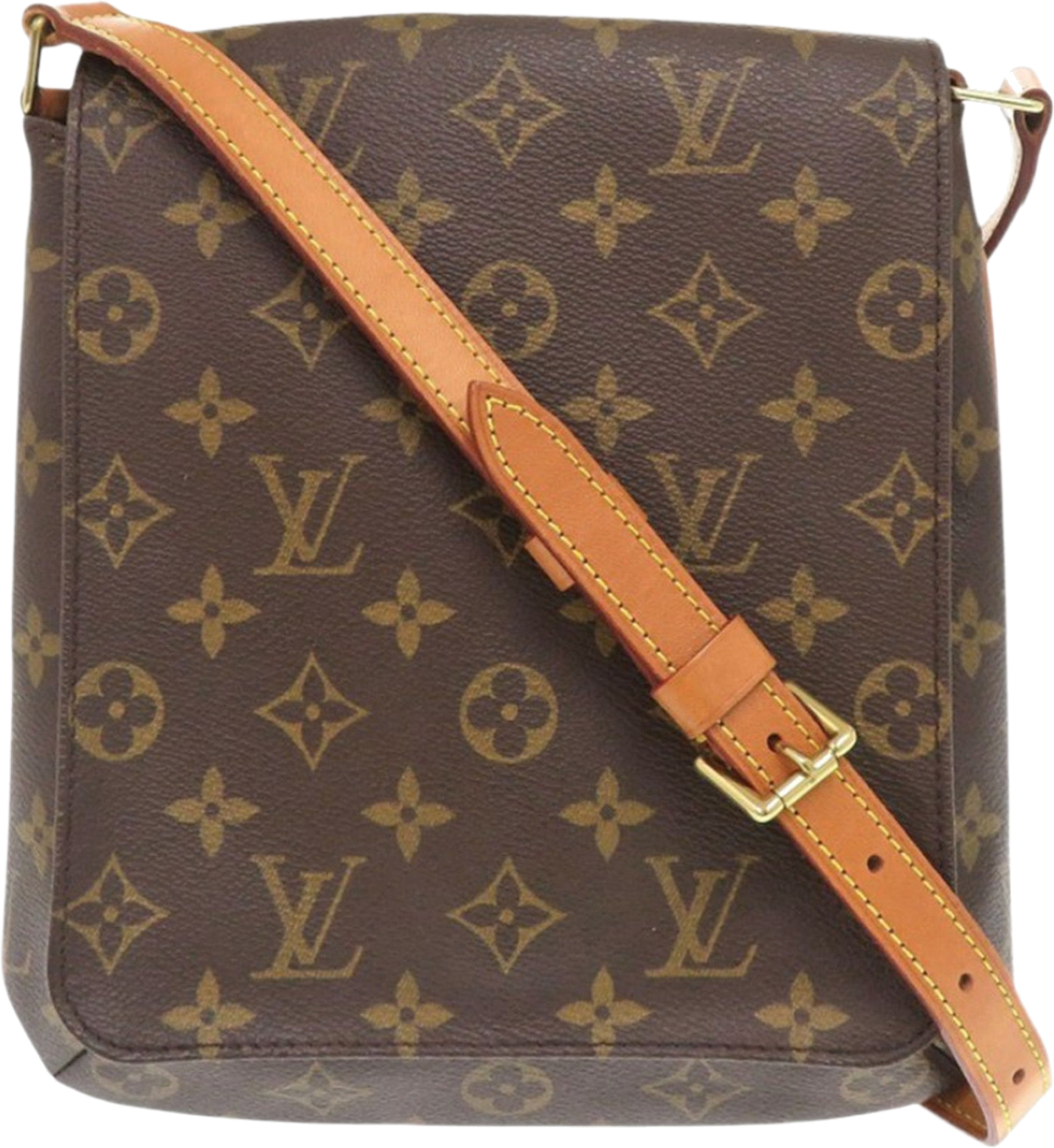 Louis Vuitton Monogram Musette Salsa Pm Short Strap, från Luxclusif, i färgen brun. Klicka för att öppna bilden i stort format
