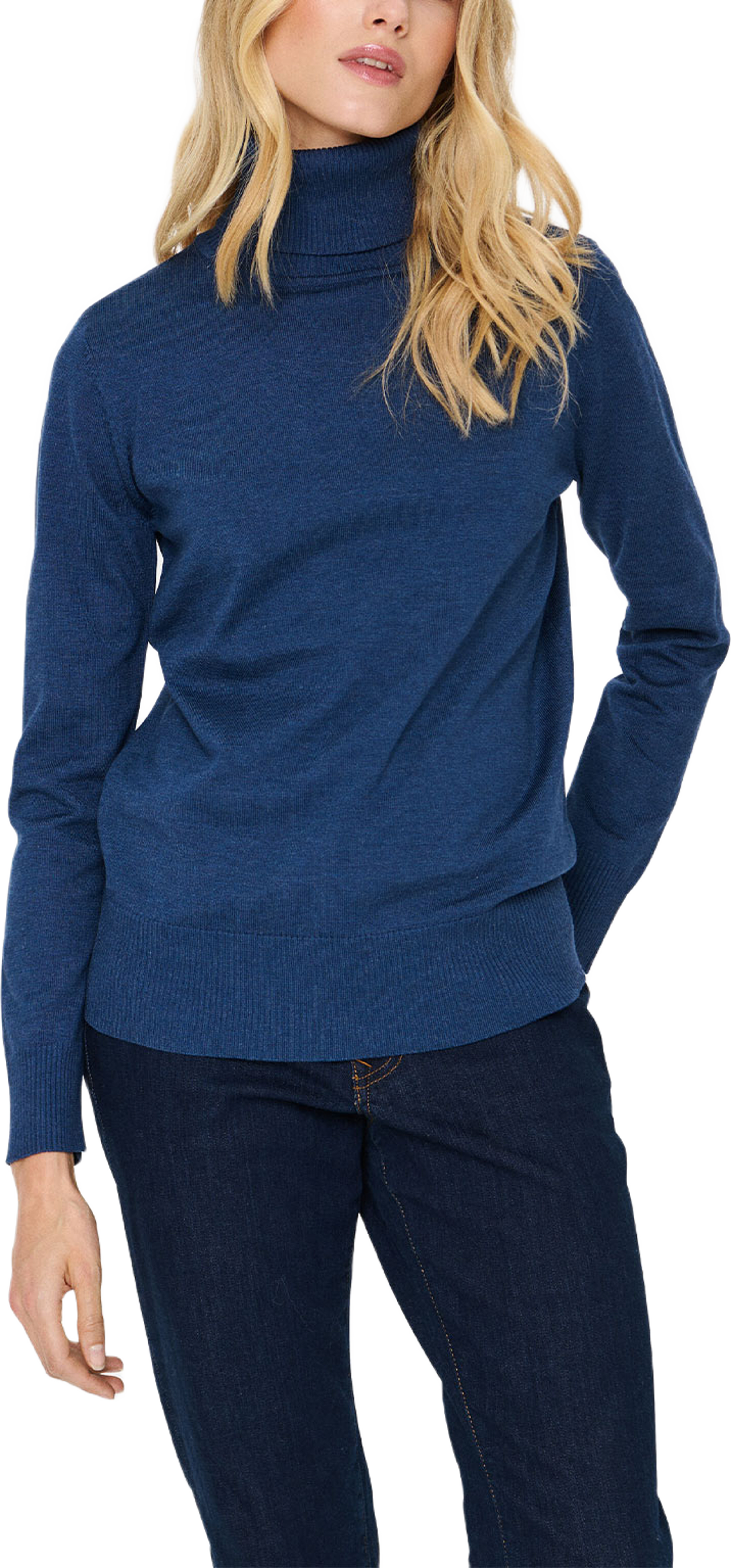 Roller Neck Sweater, från Saint Tropez, i färgen Titan Melange. Klicka för att öppna bilden i stort format