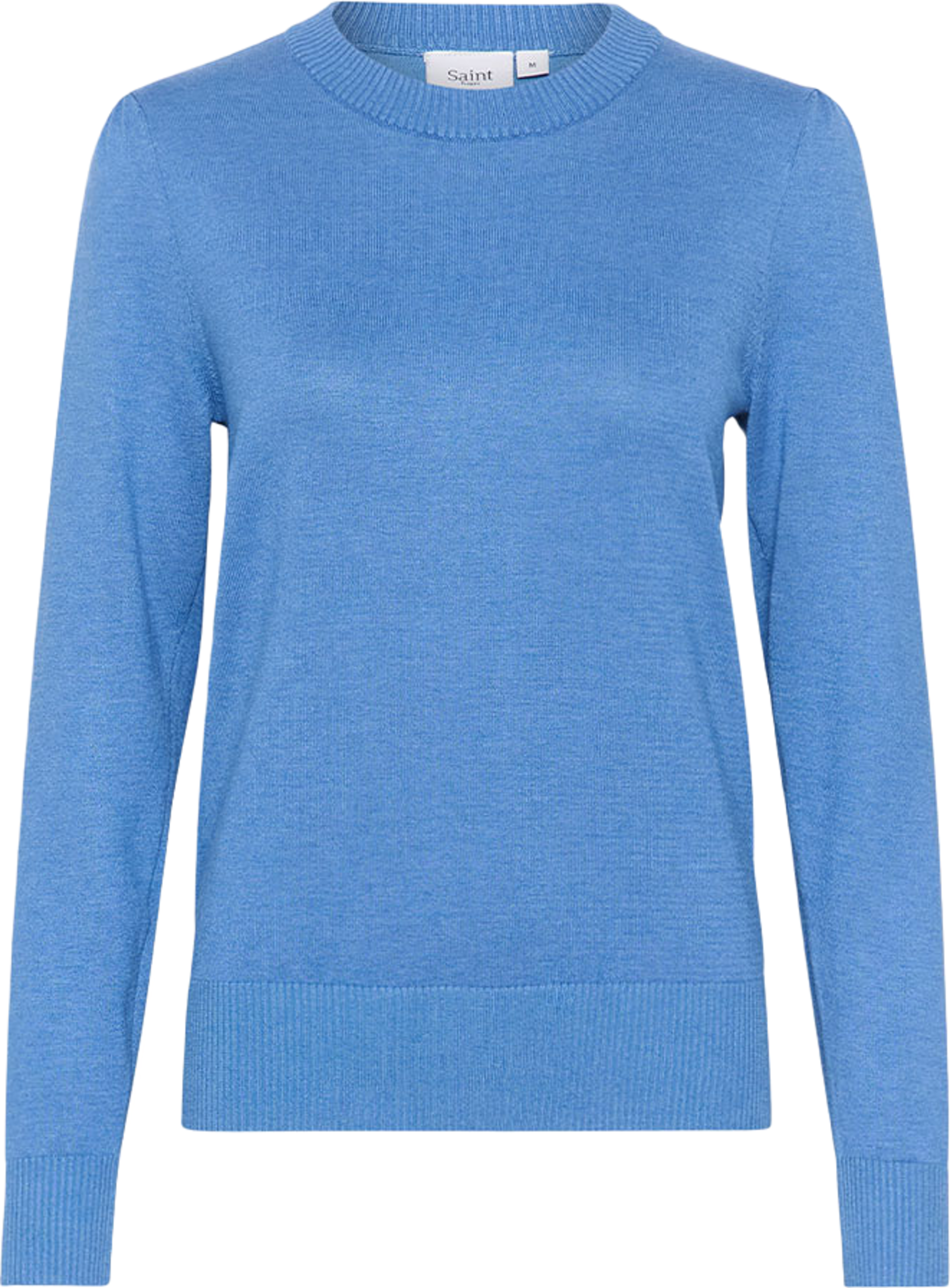 Mila Sweater, från Saint Tropez, i färgen Dutch Blue Melange. Klicka för att öppna bilden i stort format