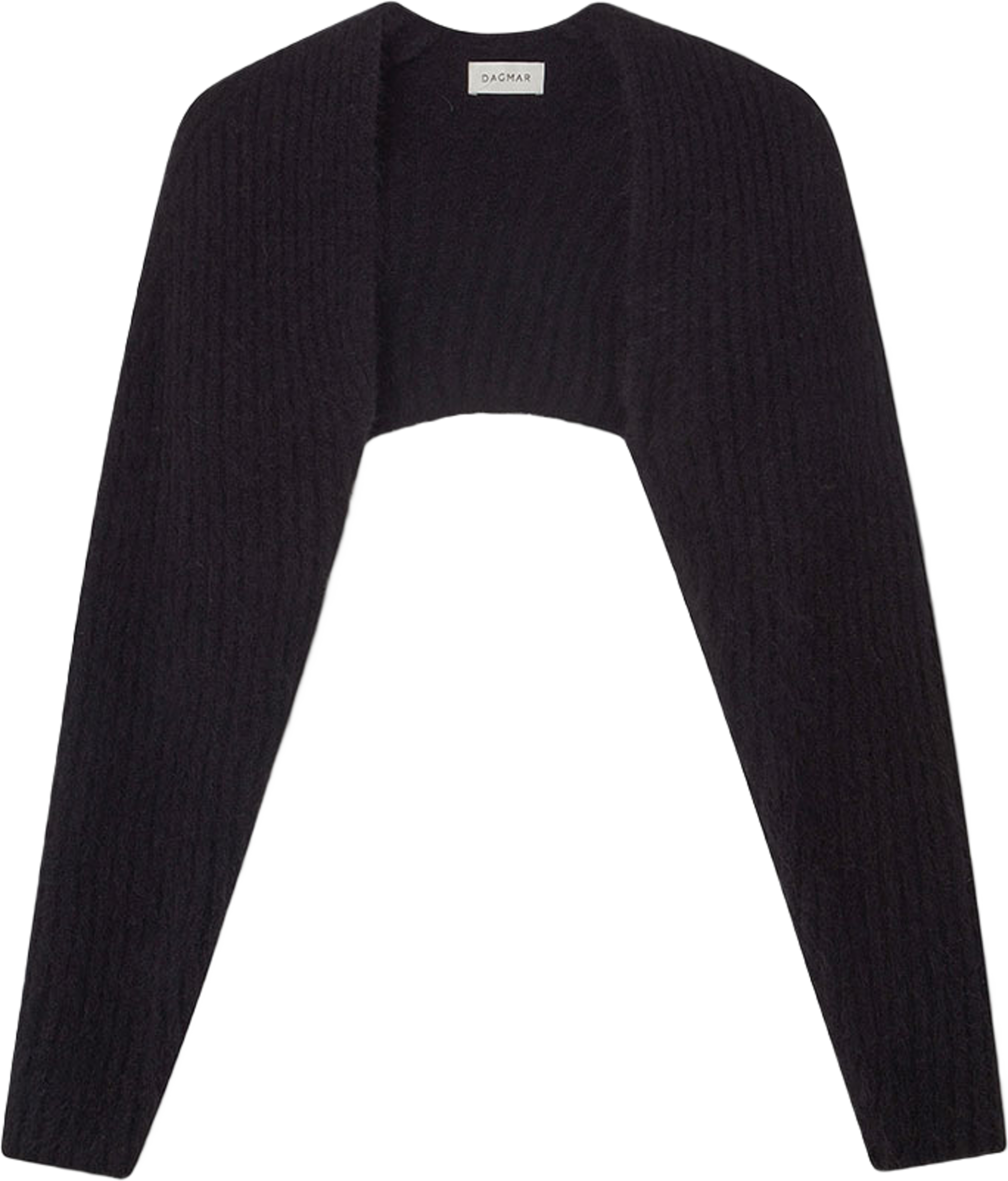 KNITTED BOLERO, från Dagmar, i färgen Black. Klicka för att öppna bilden i stort format