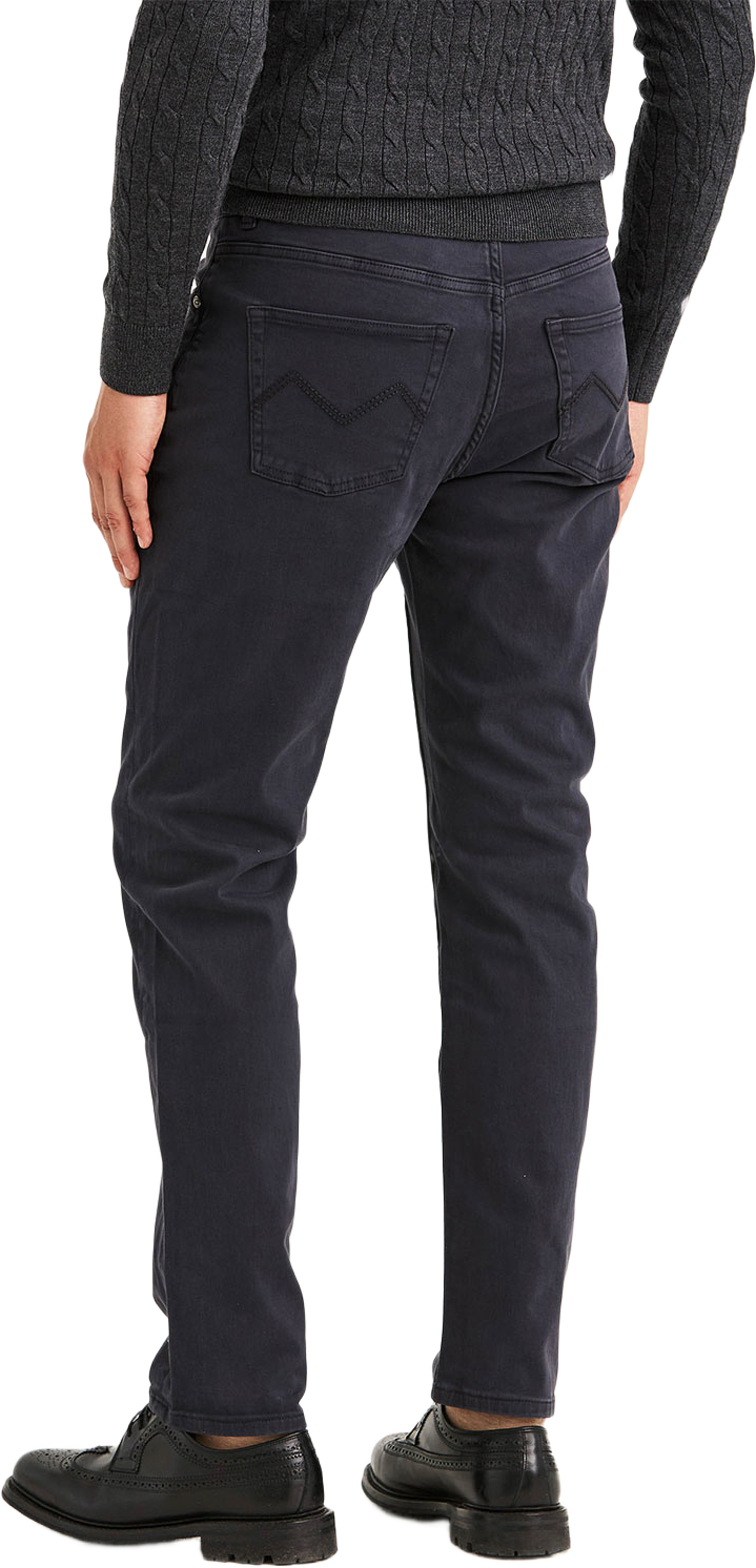 James Brushed Trouser, från Morris, i färgen Blue. Klicka för att öppna bilden i stort format