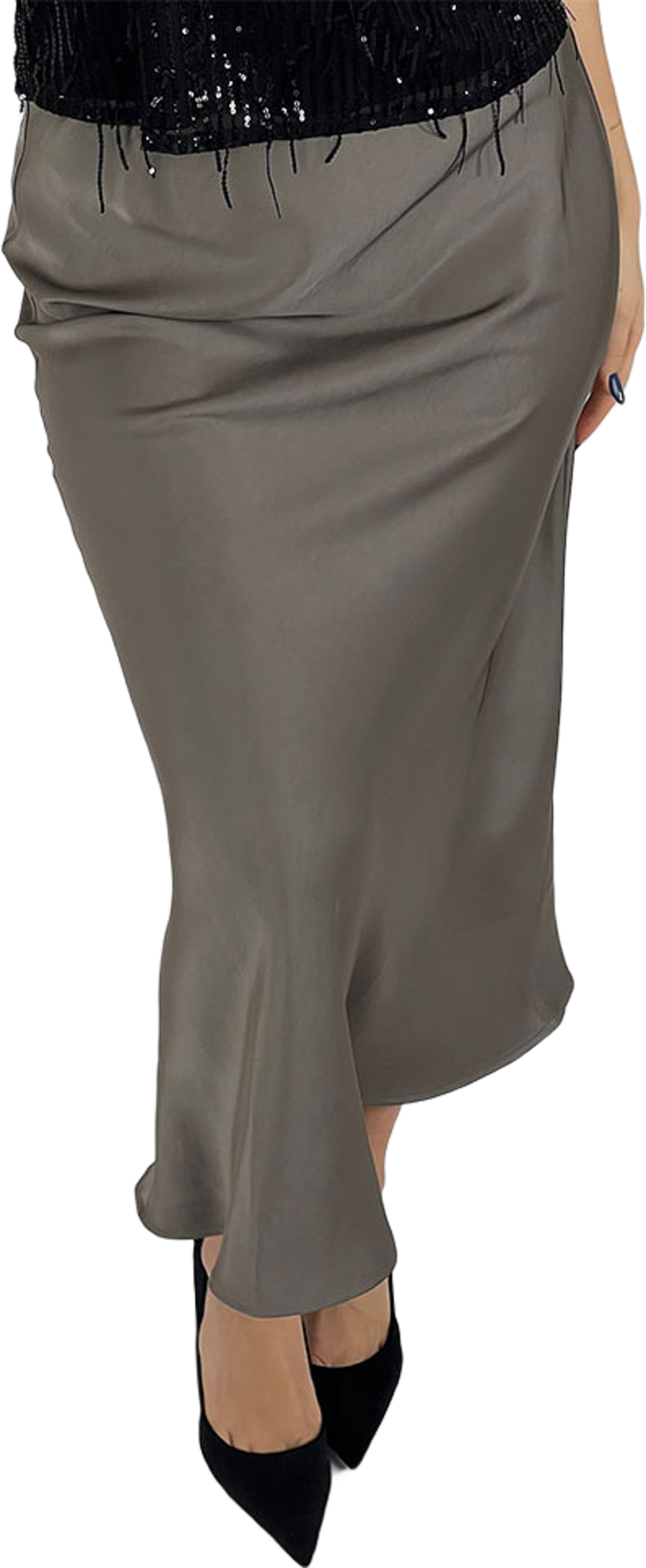 Vicky Heavy Sateen Skirt