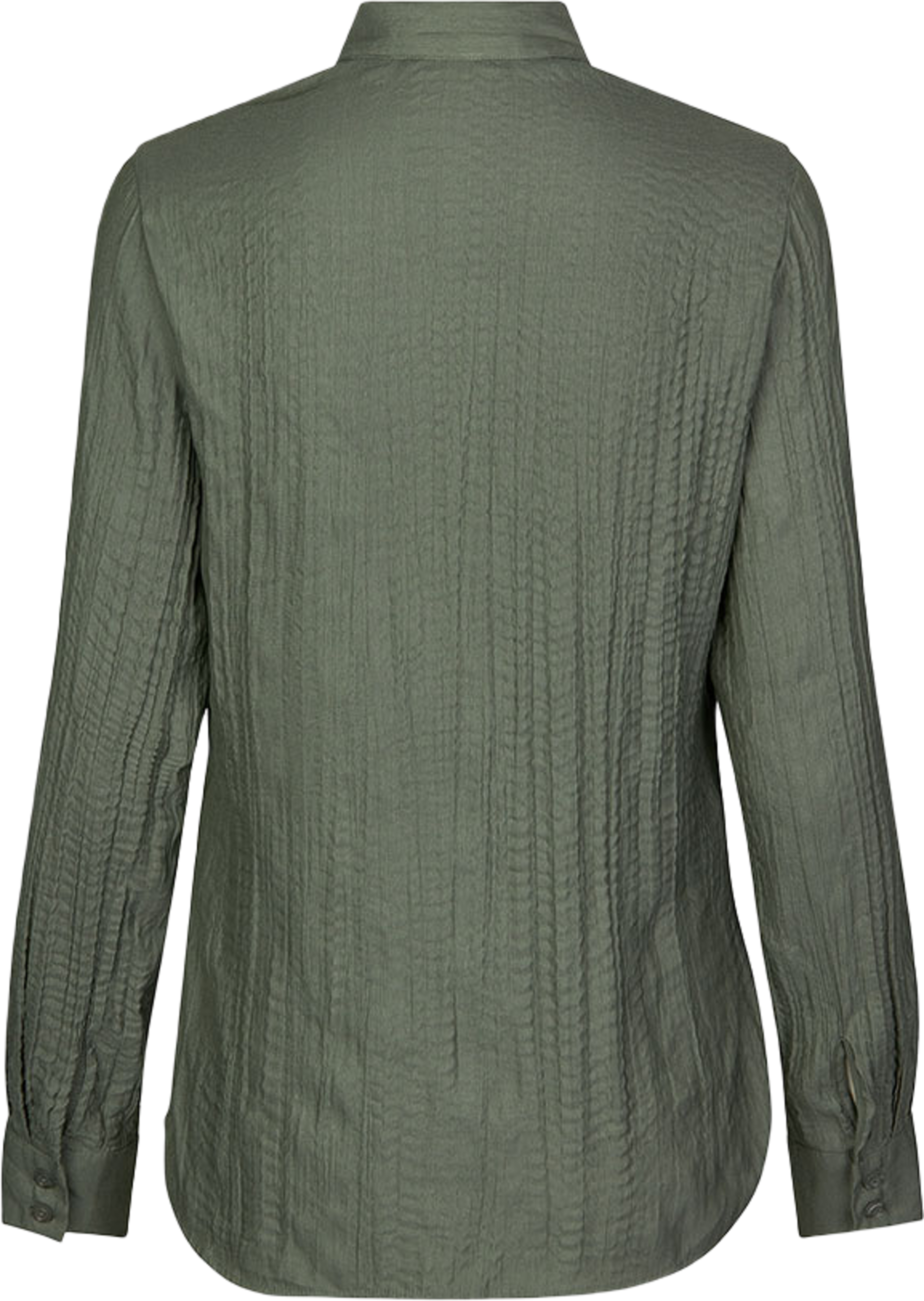 Saisabel shirt 15158, från SAMSOE SAMSOE, i färgen Dusty Olive. Klicka för att öppna bilden i stort format