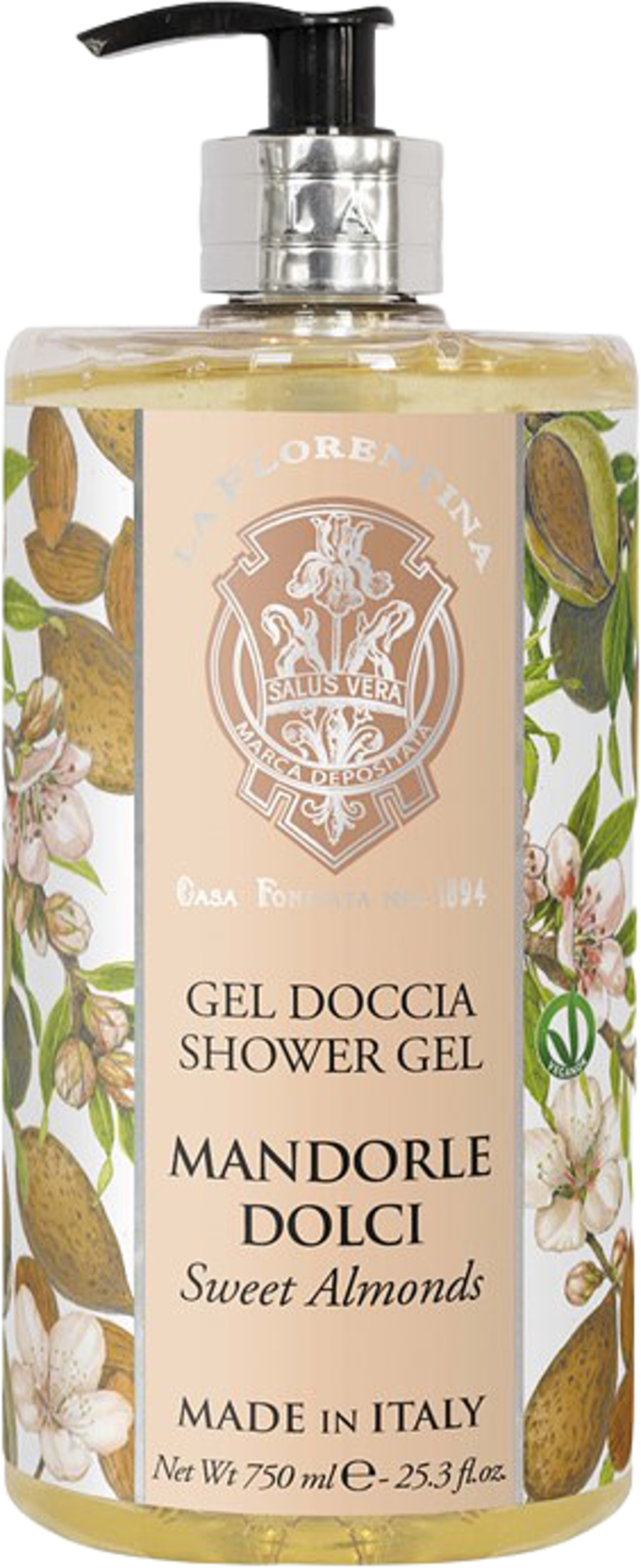 Shower Gel Sweet Almond, från La Florentina. Klicka för att öppna bilden i stort format
