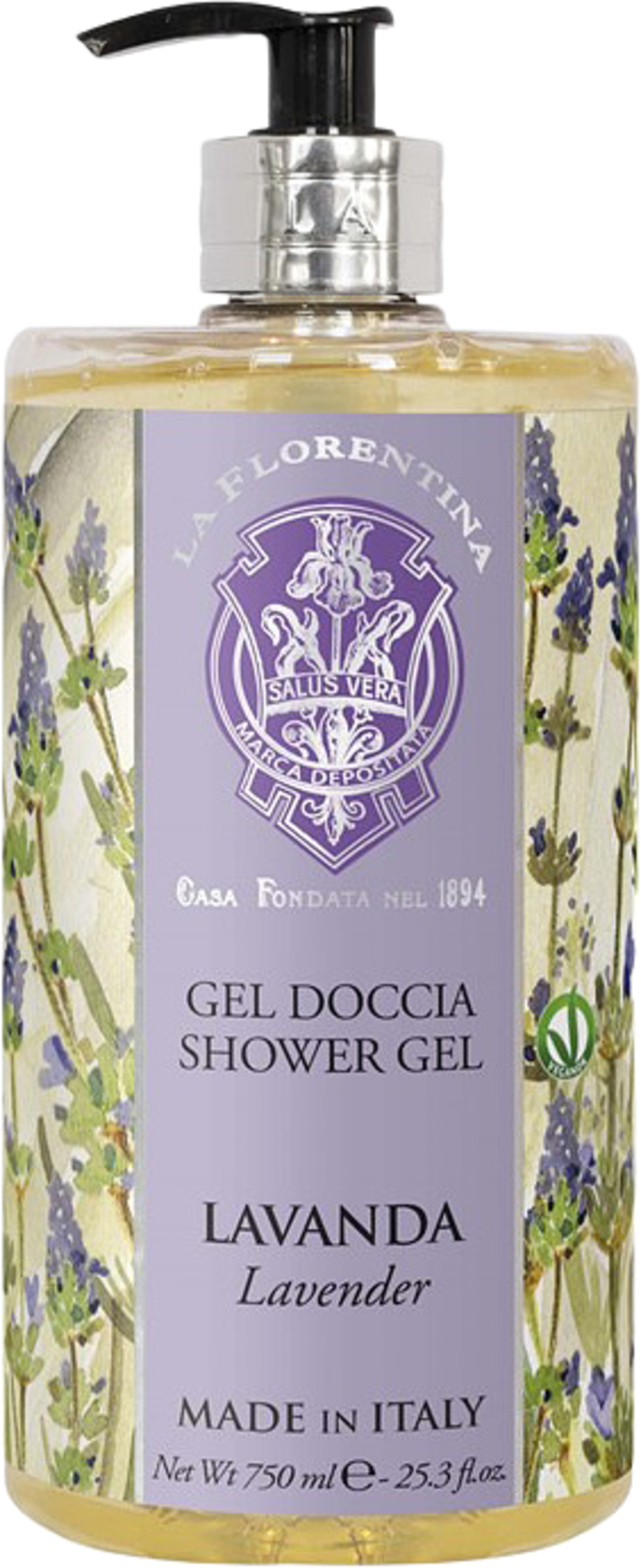 Shower Gel Lavender, från La Florentina. Klicka för att öppna bilden i stort format