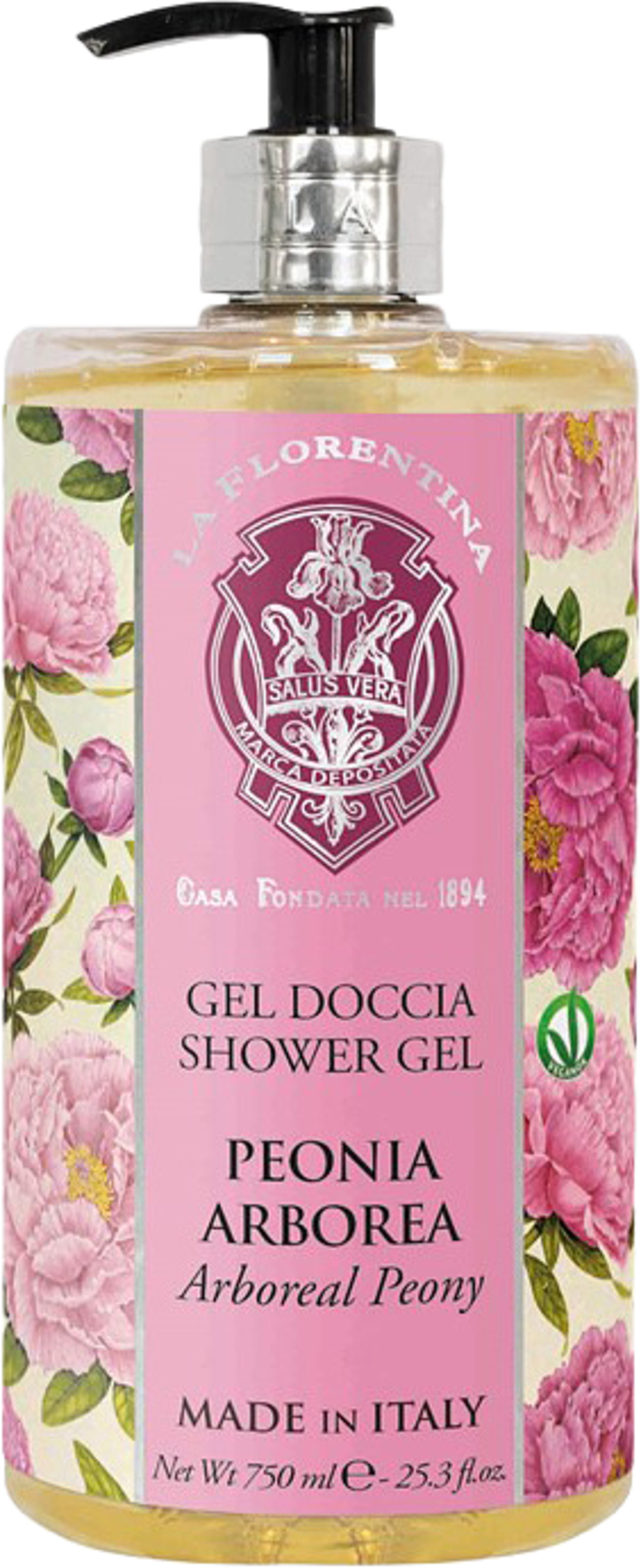 Shower Gel Aboreal Peony, från La Florentina. Klicka för att öppna bilden i stort format