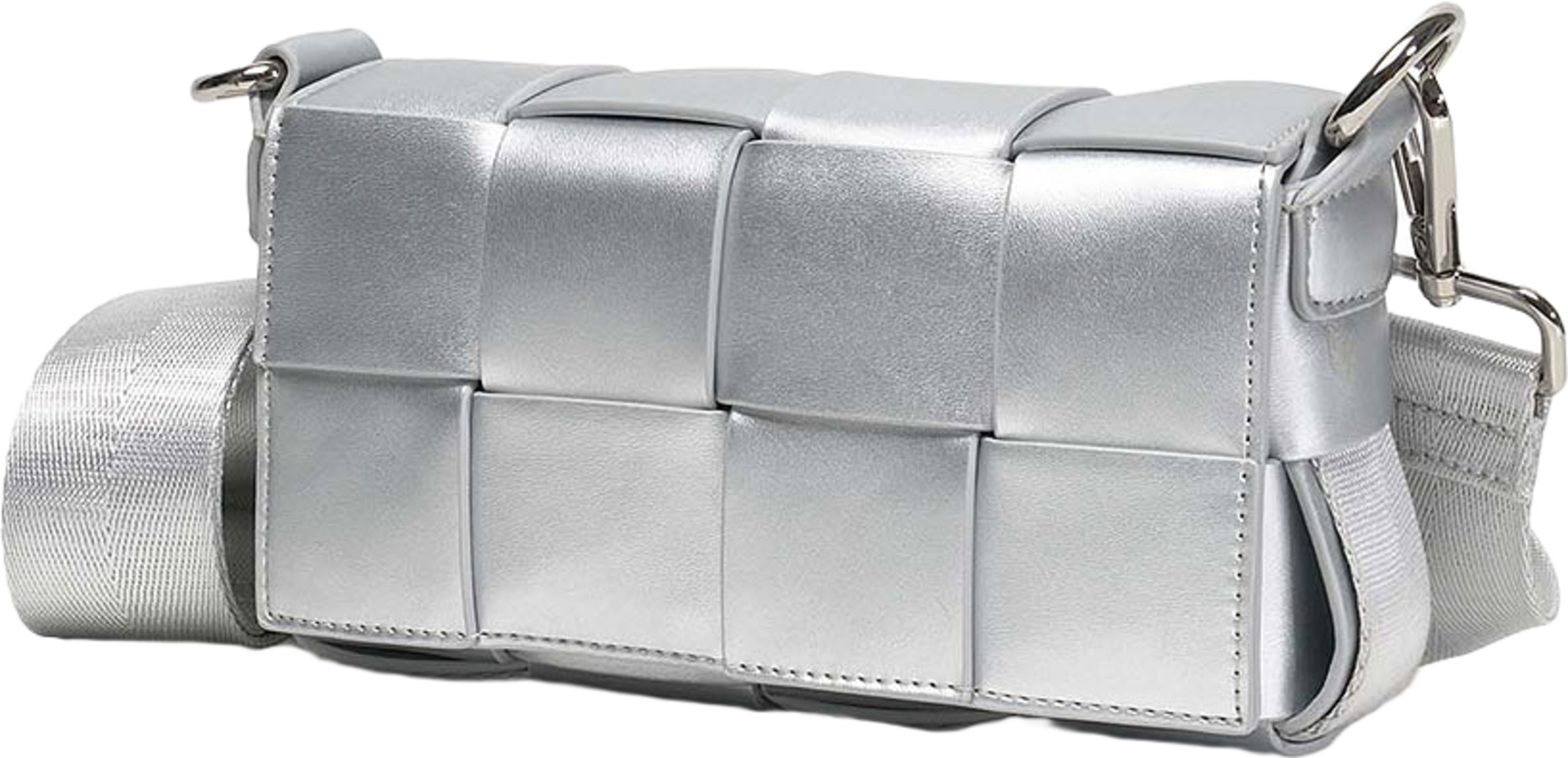 Braided iPhone Bag Silver
