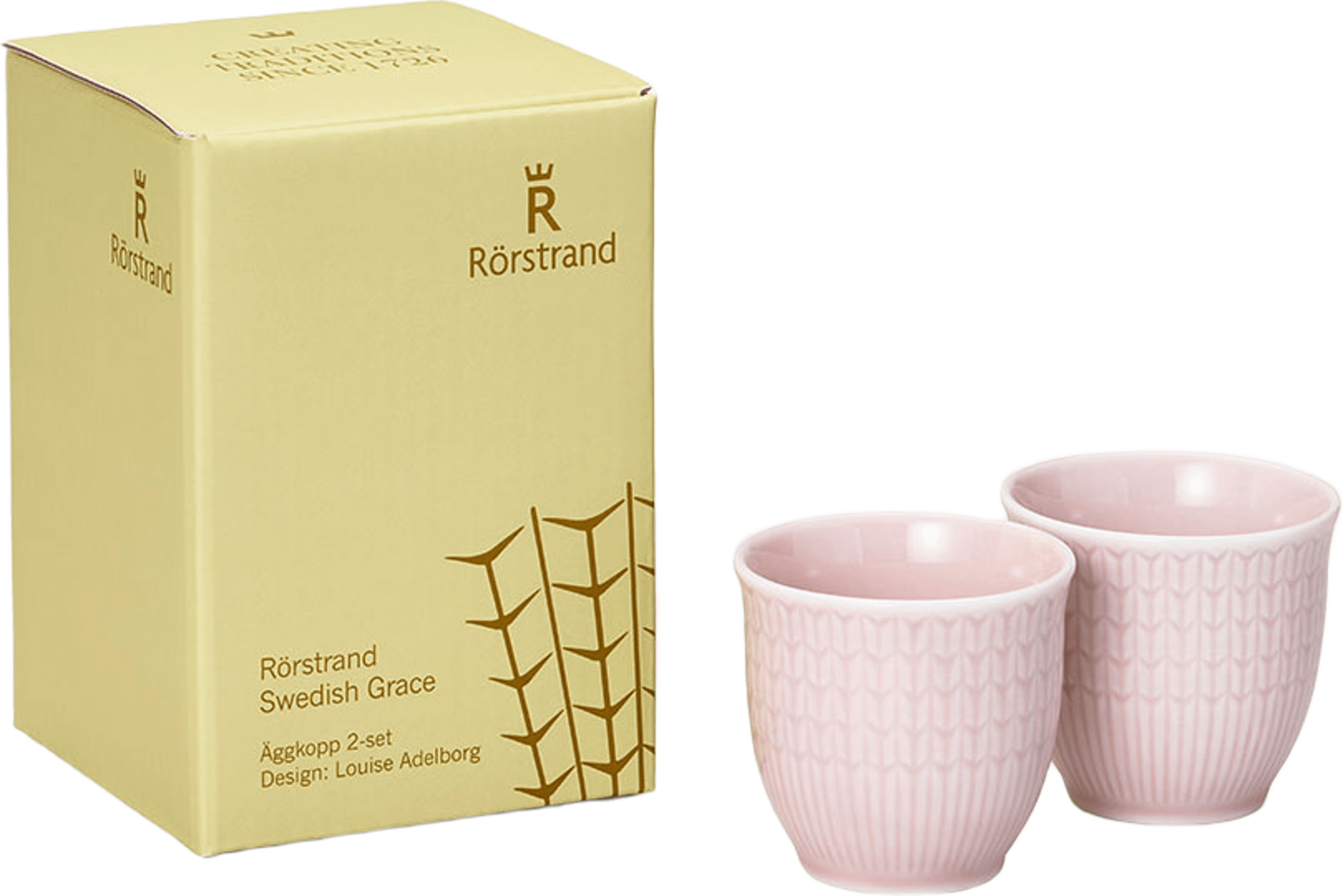 Swedish Grace Ägg Kopp 4Cl Ros 2St