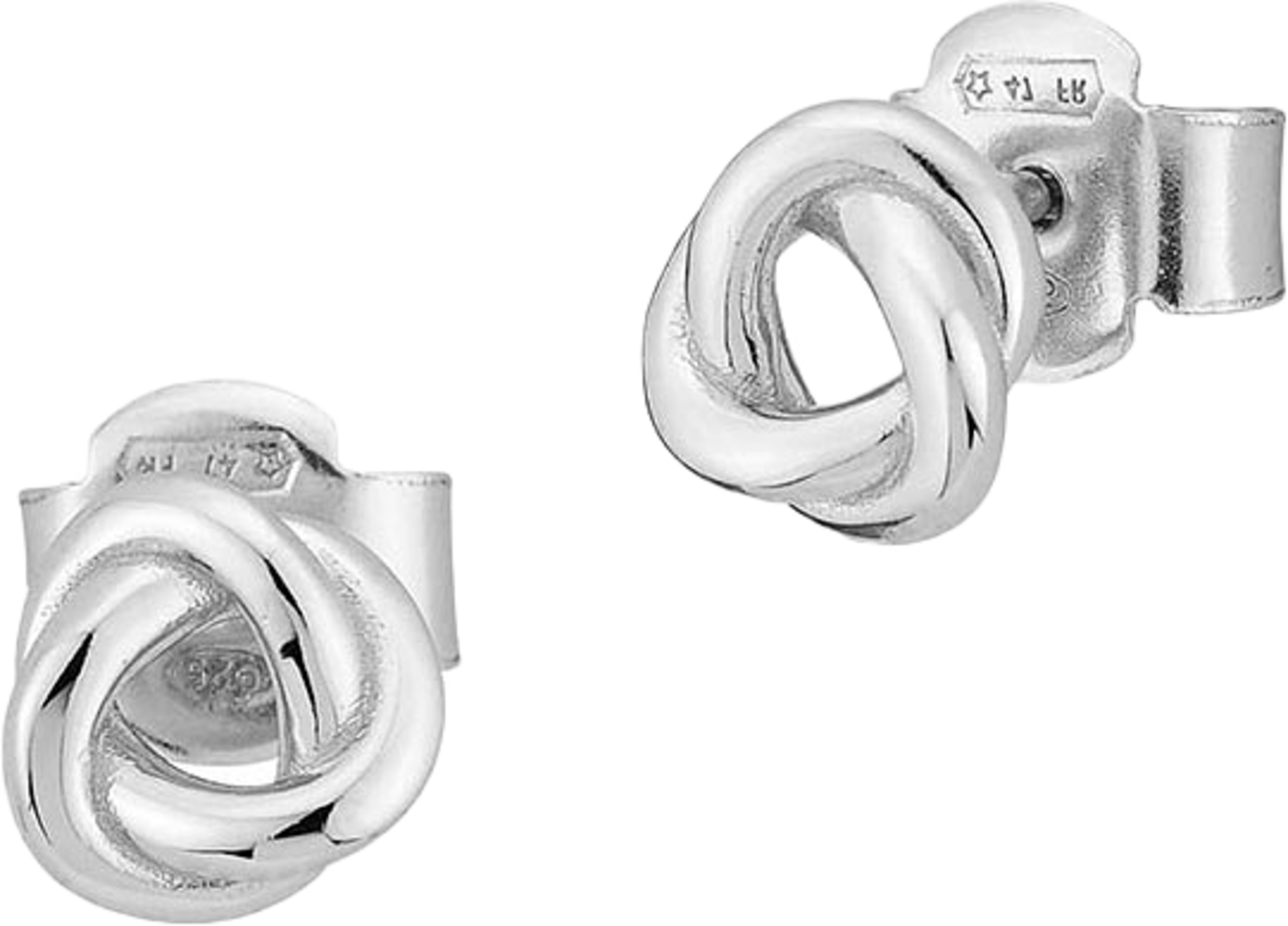 Earrings Round knot Studs