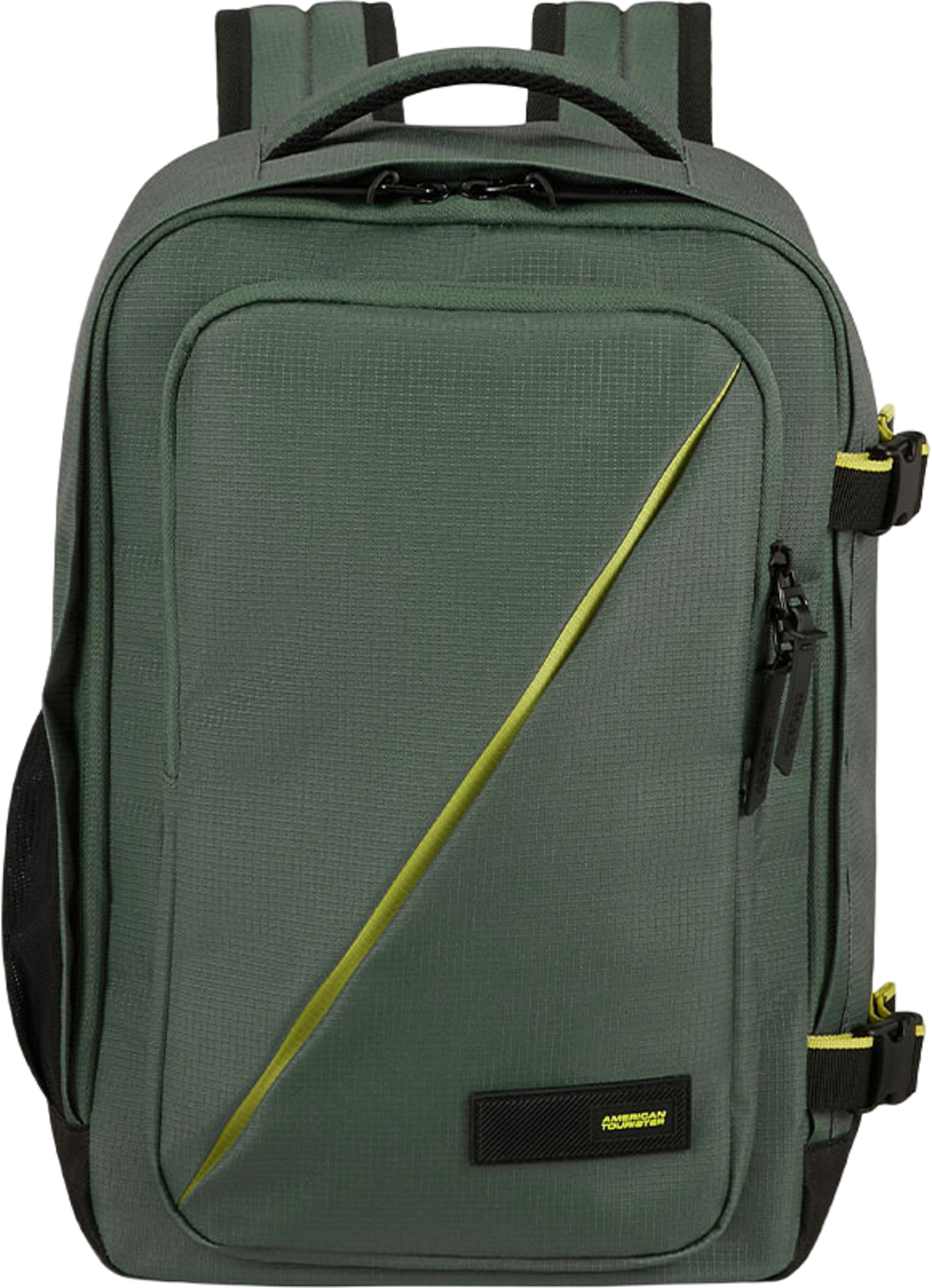Ryggsäck godkänd kabinväska för Ryan Air, från American Tourister, i färgen Dark Forest. Klicka för att öppna bilden i stort format
