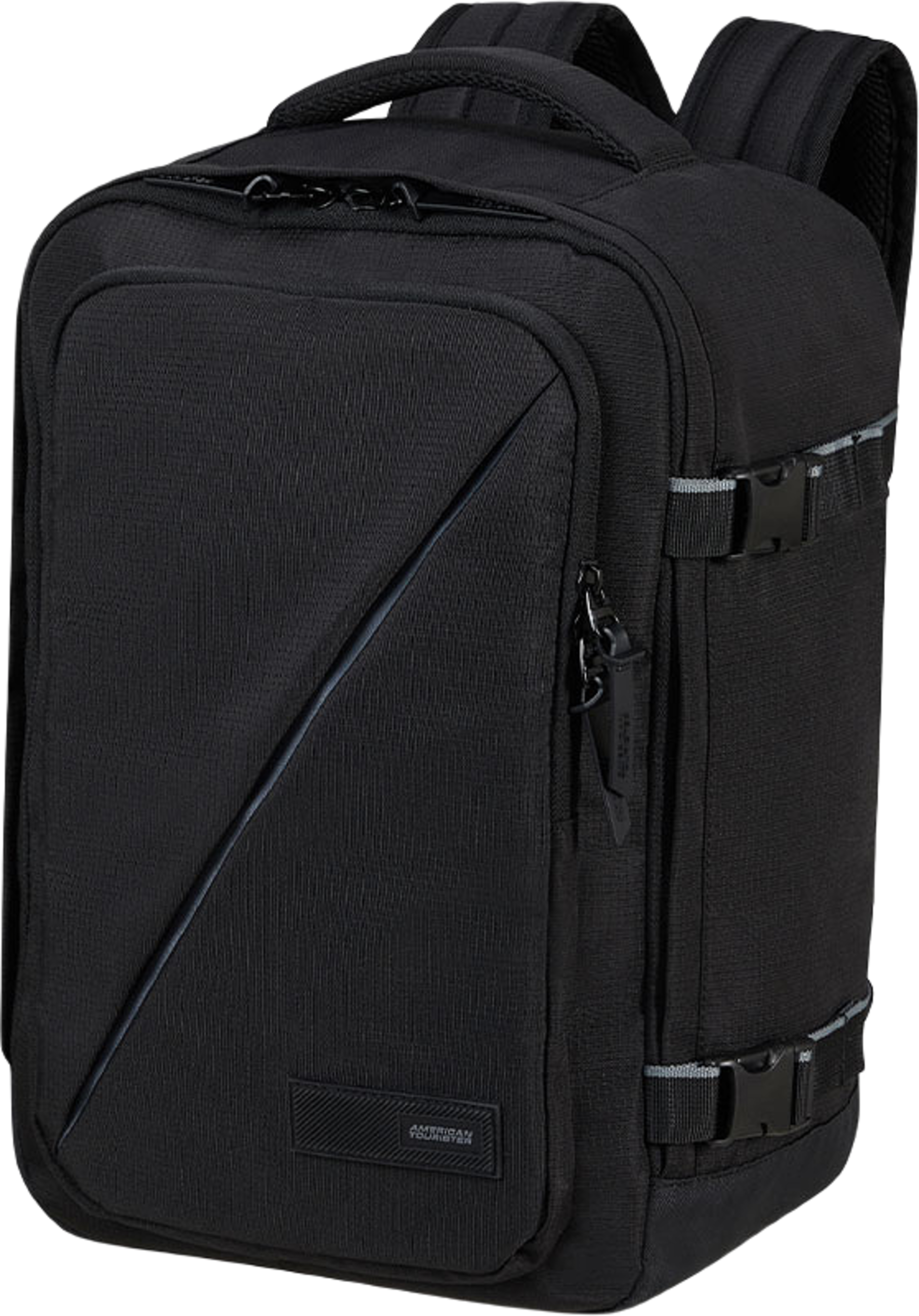 Ryggsäck godkänd kabinväska för Ryan Air, från American Tourister, i färgen Black. Klicka för att öppna bilden i stort format