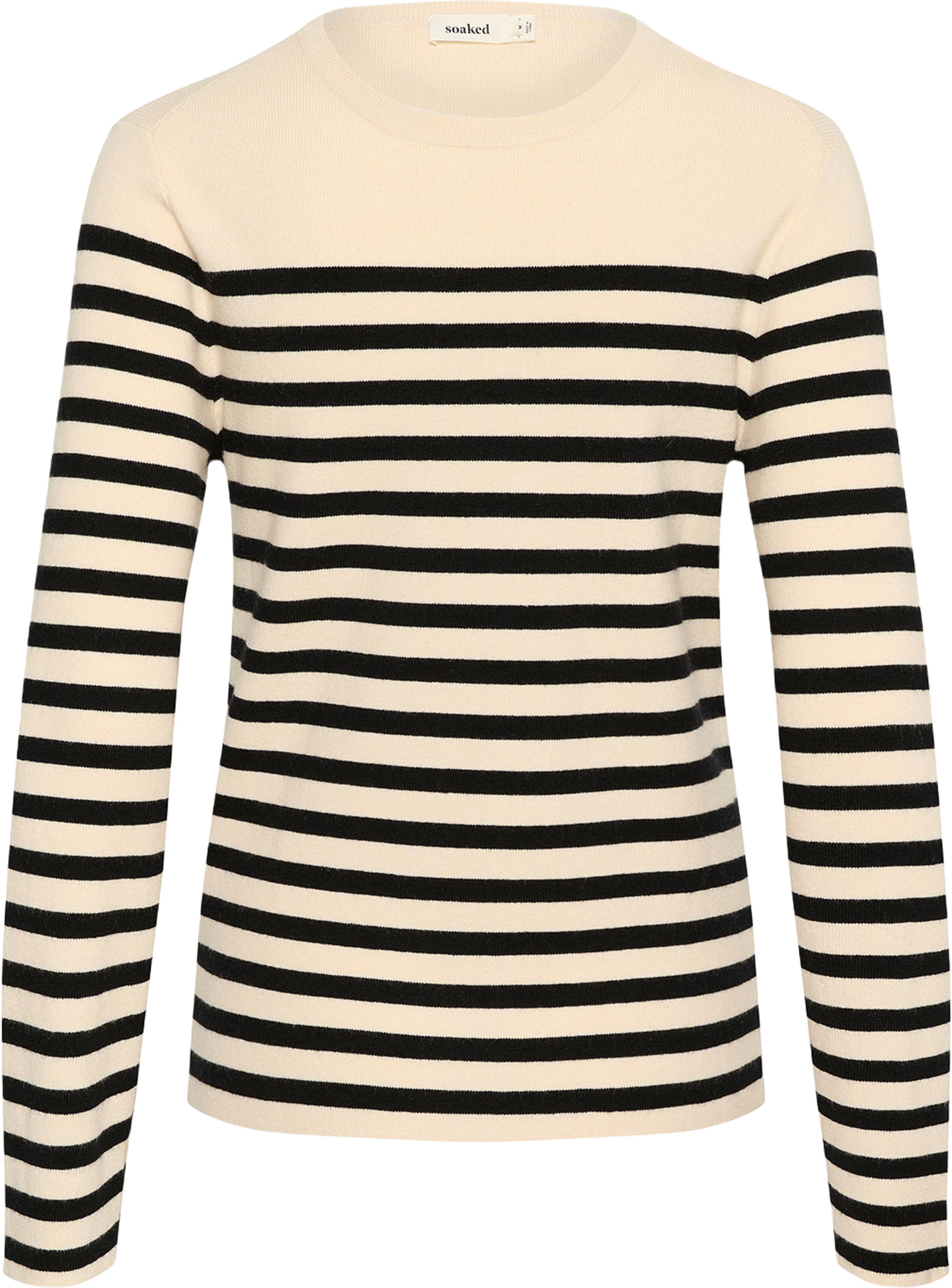 SLPina Striped Tee, från Soaked In Luxury, i färgen White With Black Stripe. Klicka för att öppna bilden i stort format