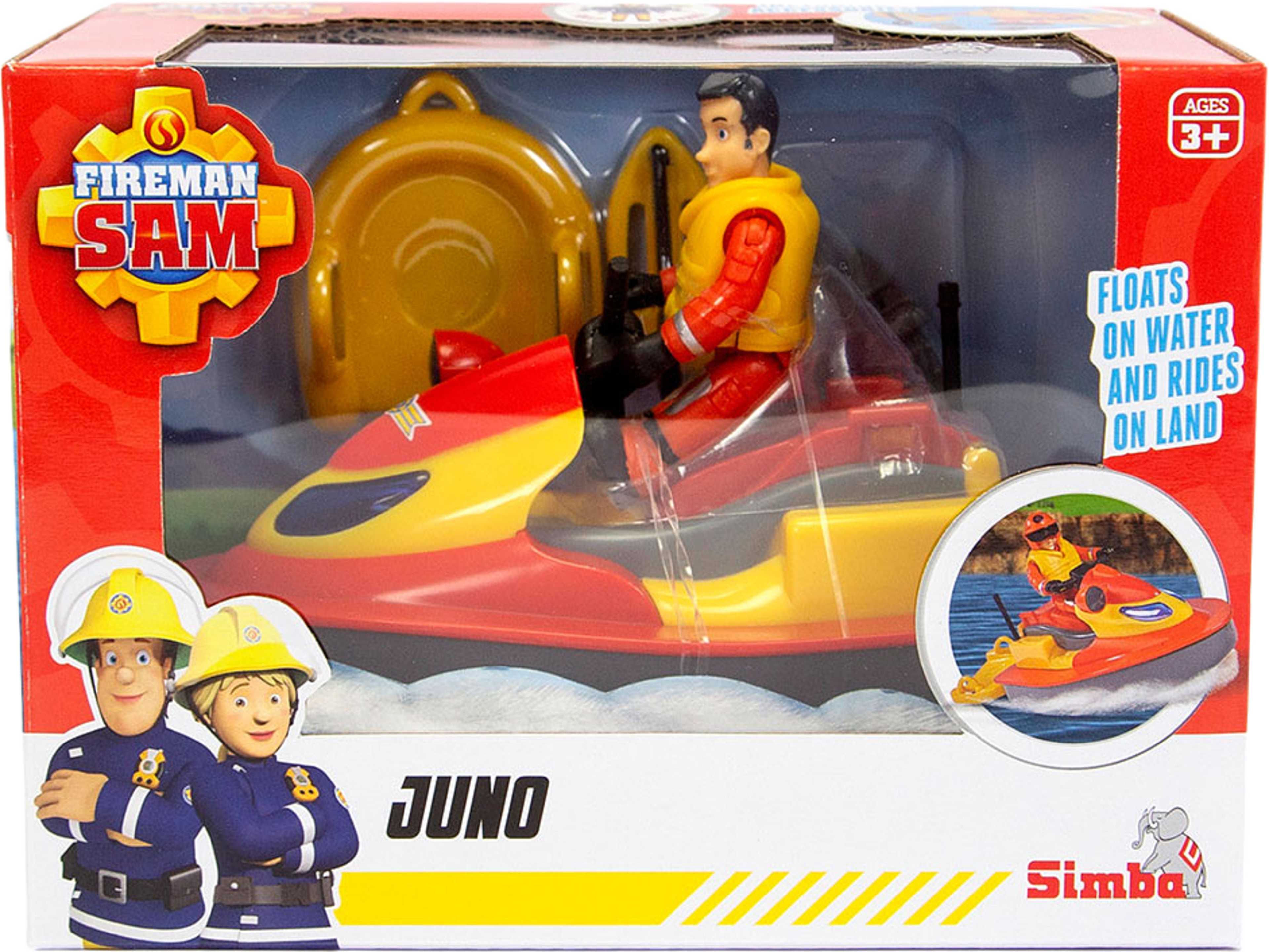 Brandman Sam Jetski Juni med Figur