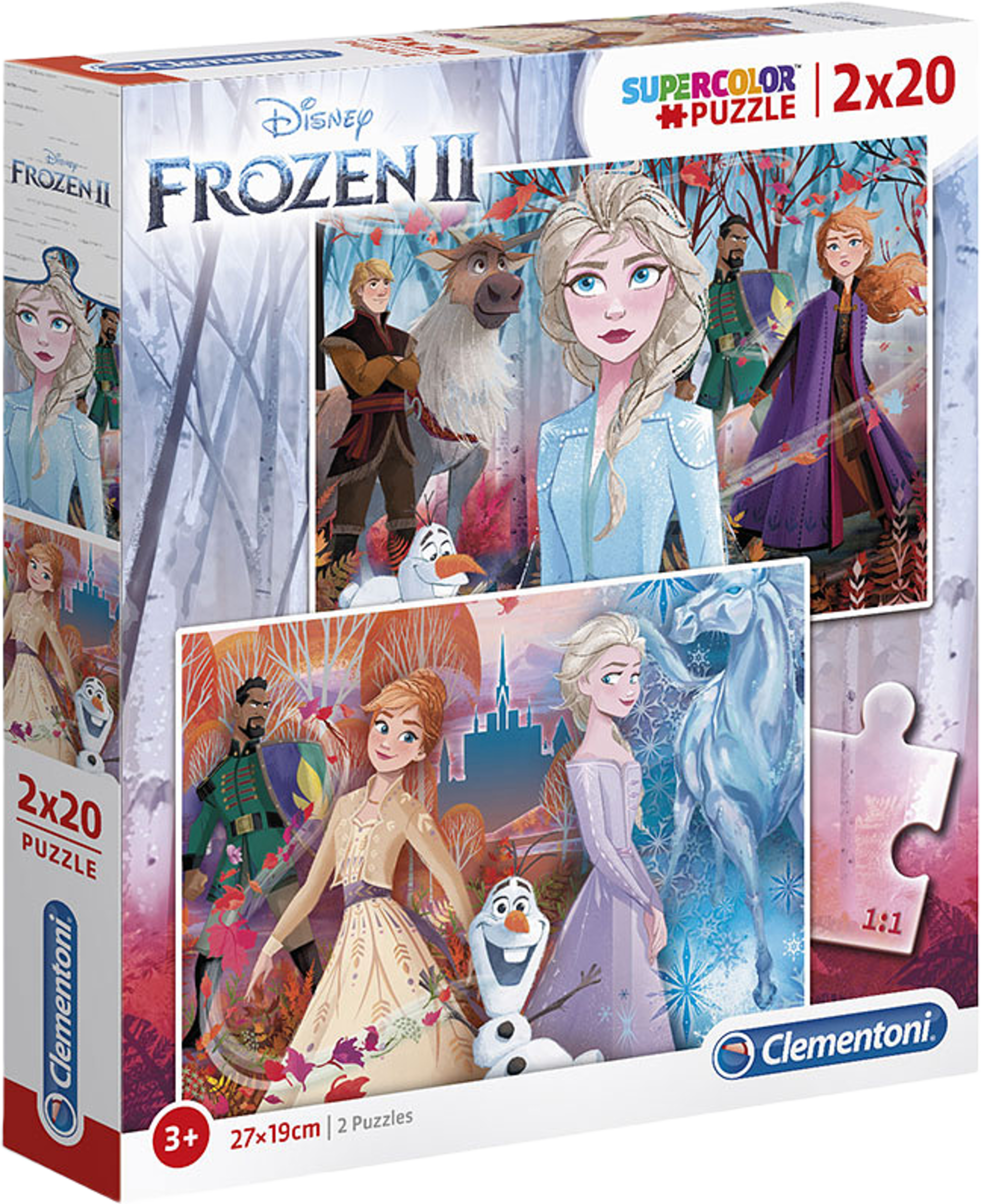 2x20 pcs Puzzles Kids Frozen 2