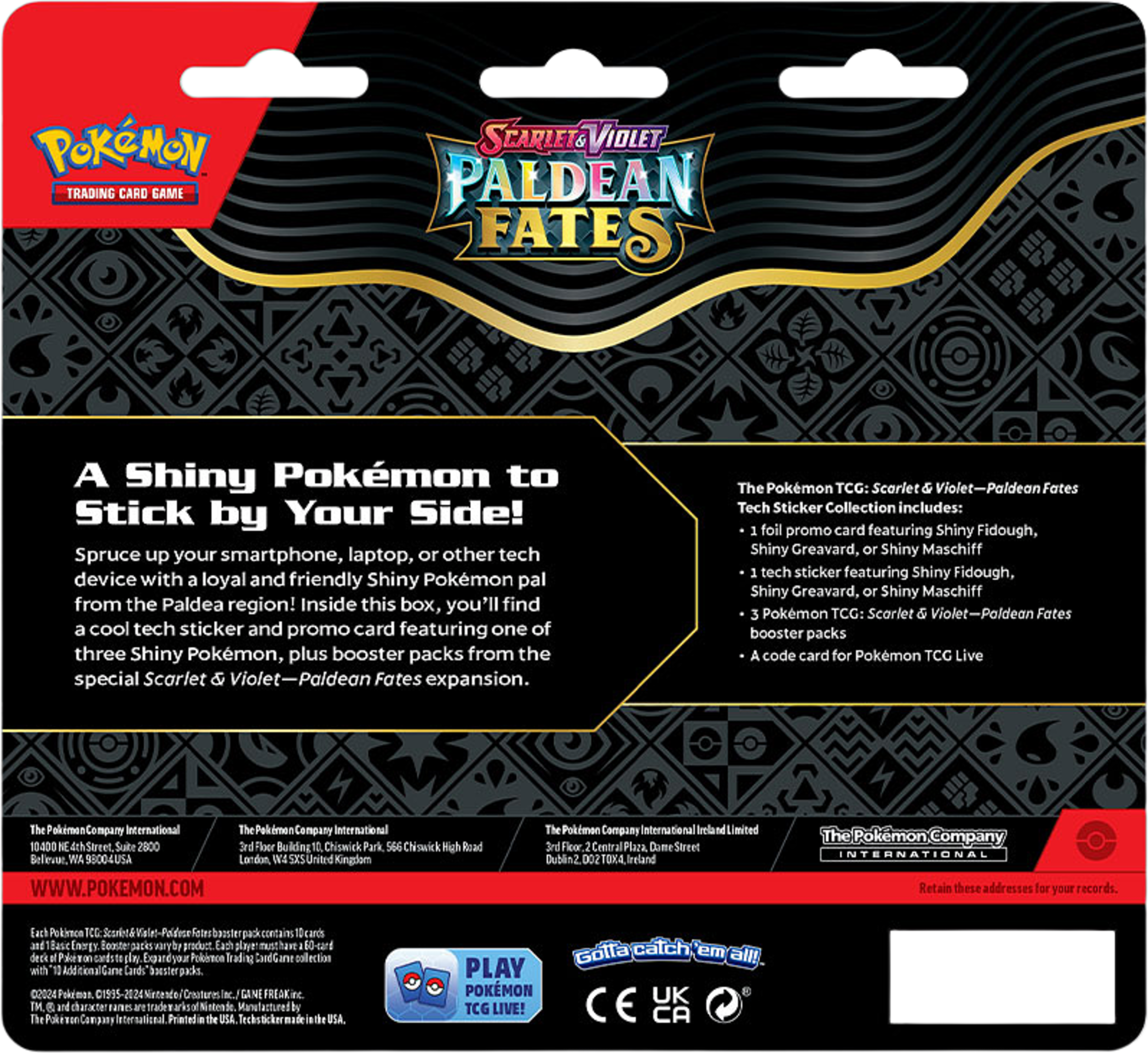 Pokémon Paldean Fates Tech Sticker
