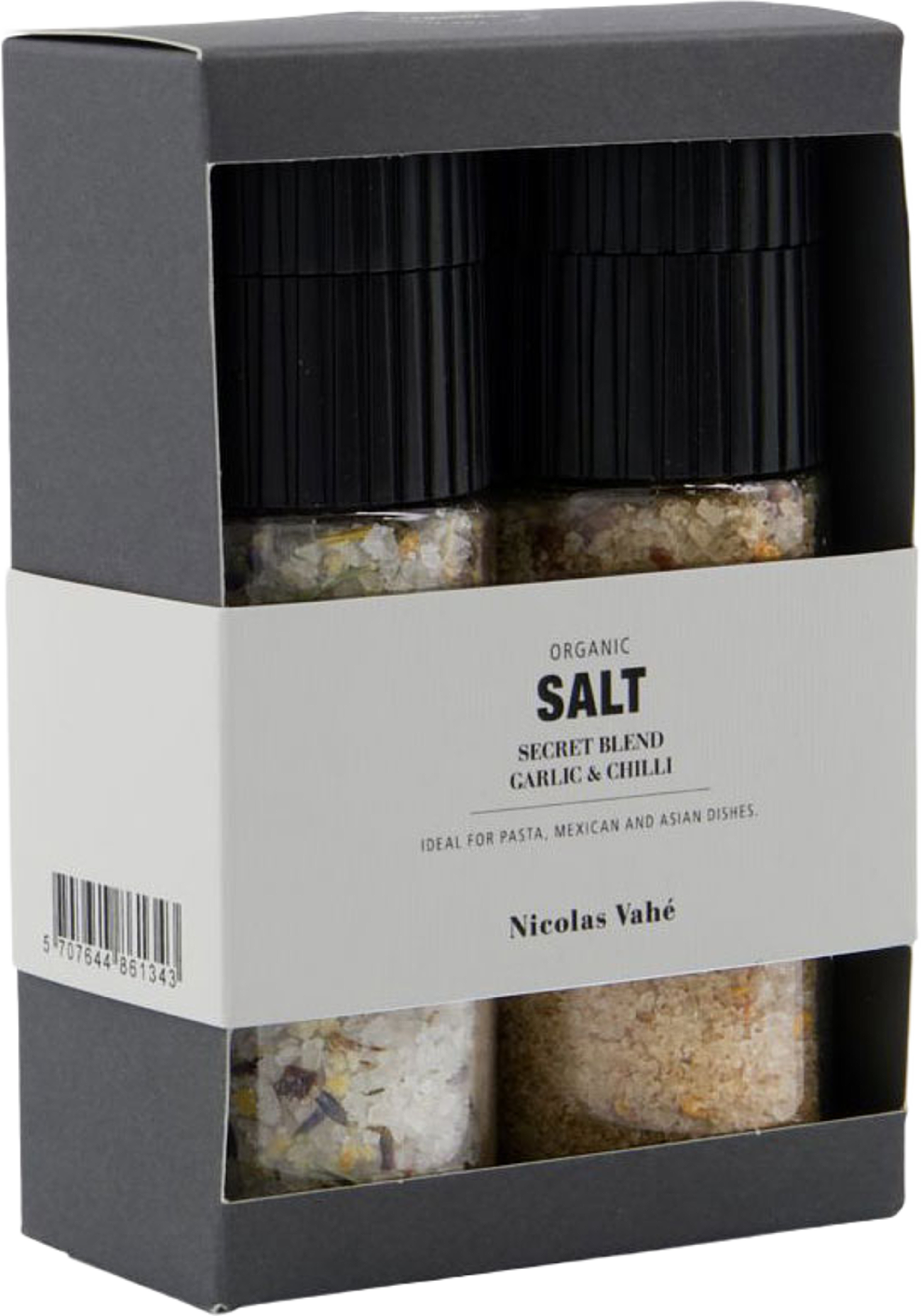 Presentask, Nicolas Vahé Organic Secret blend & Salt, Garlic & Chilli