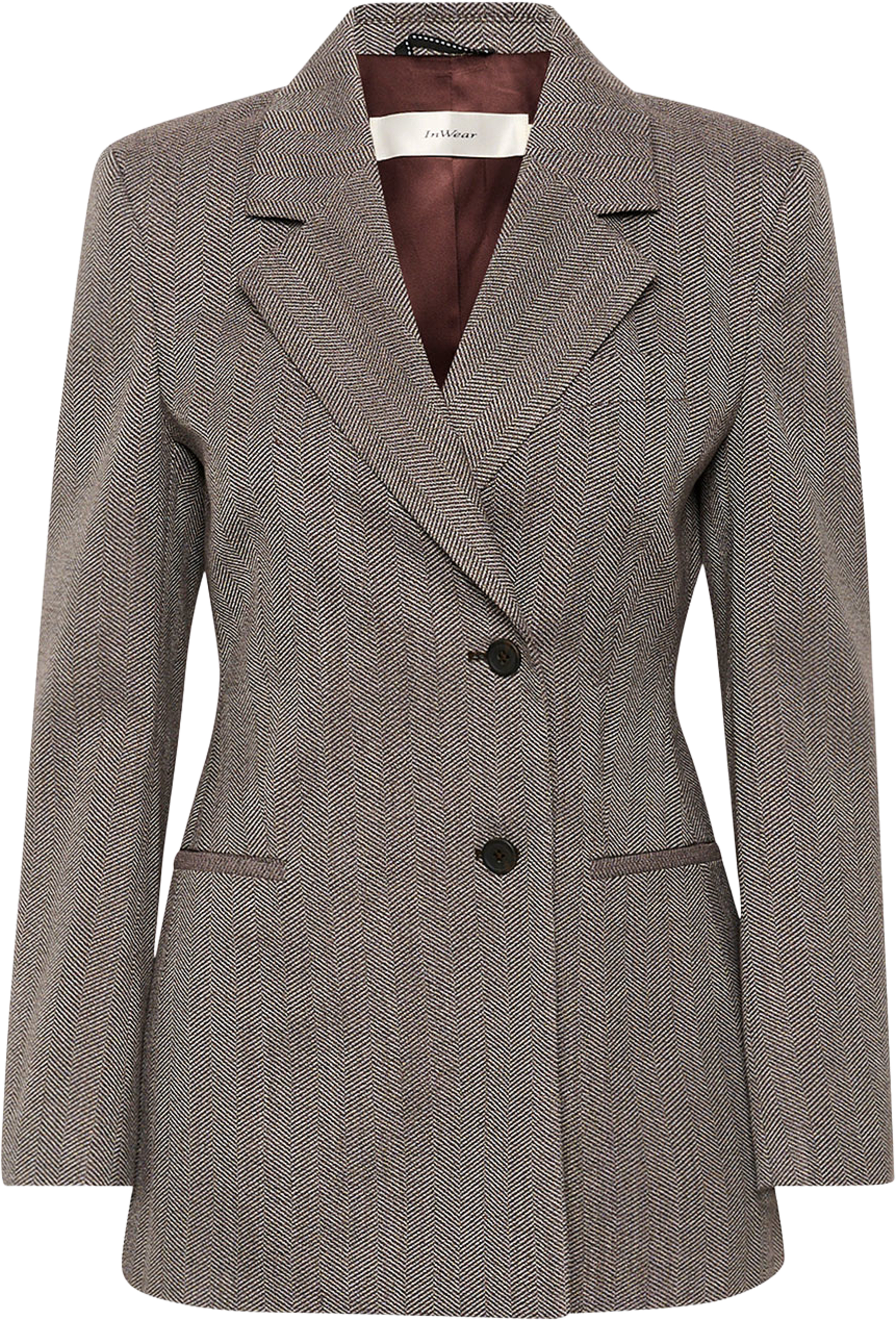 KahlaIW Blazer, från Inwear, i färgen Brown Puce.