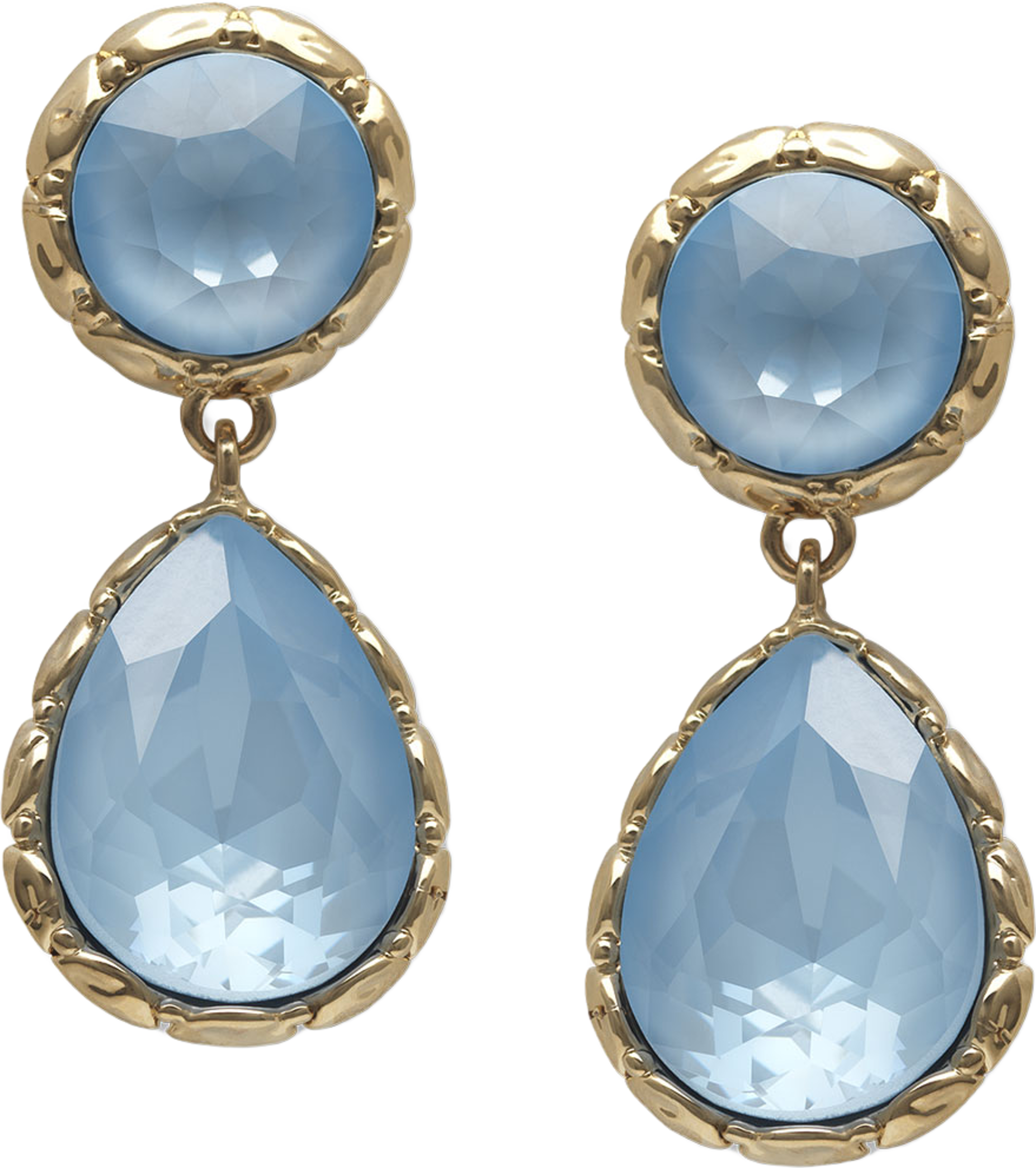 Victoria raindrop earrings - Sky blue
