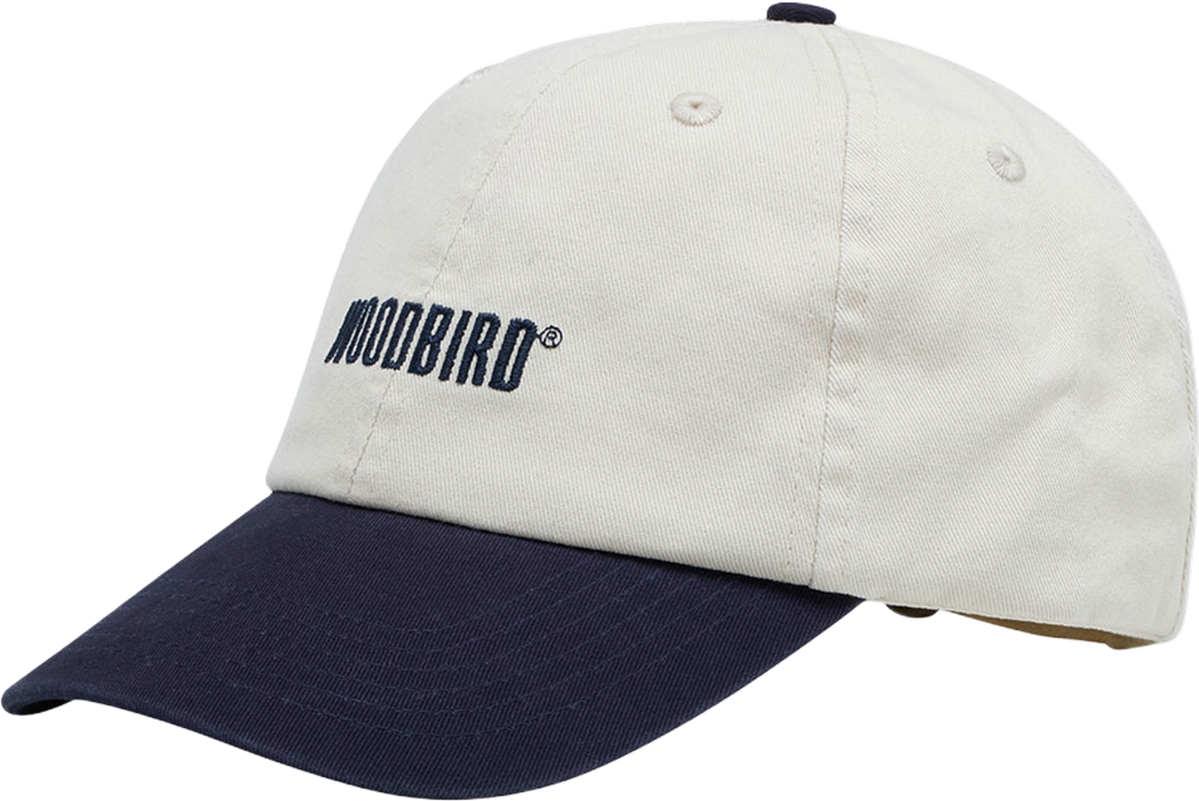 Core Twill Cap, från Woodbird, i färgen Light Sand. Klicka för att öppna bilden i stort format