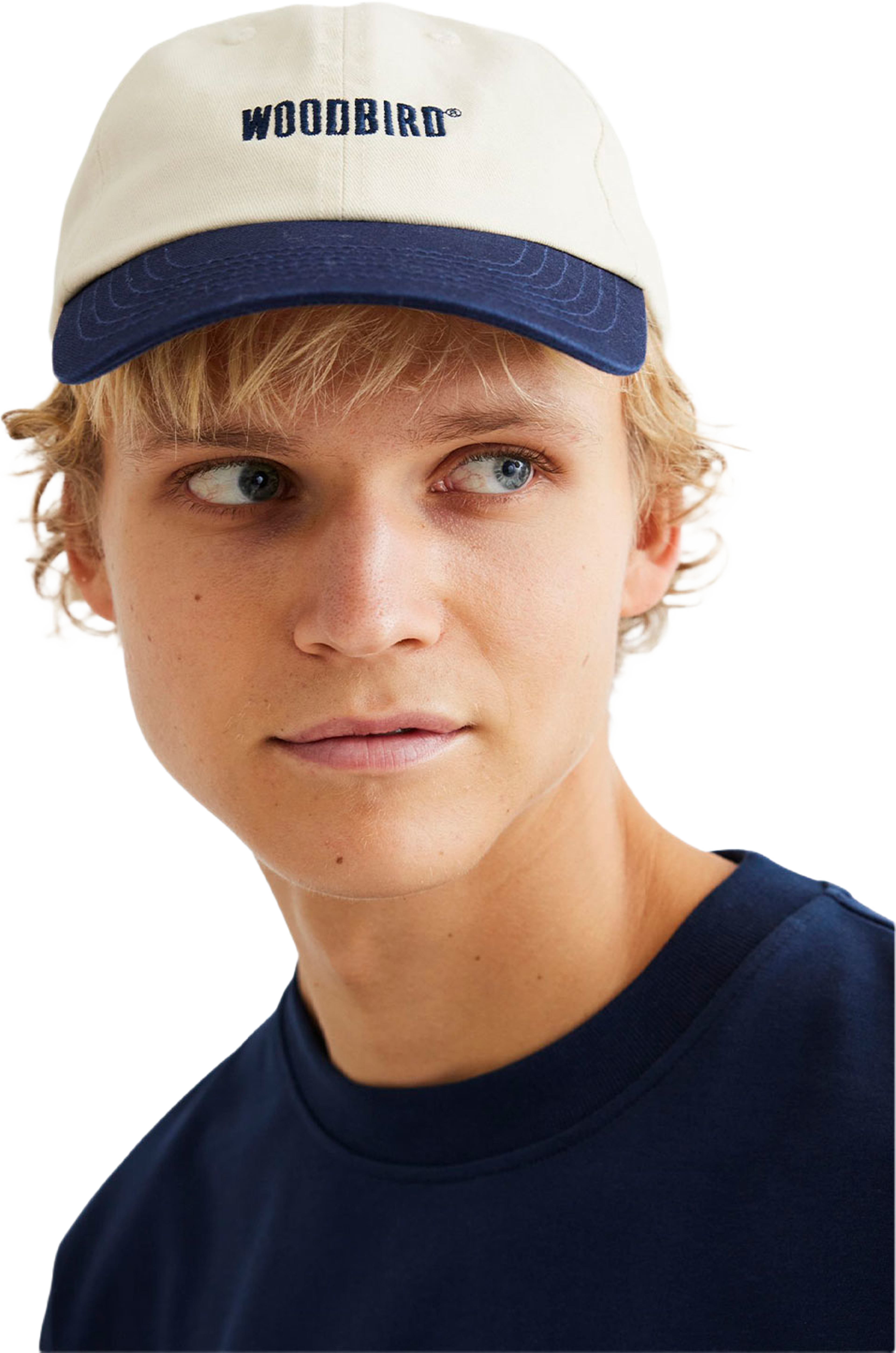 Core Twill Cap, från Woodbird, i färgen Light Sand. Klicka för att öppna bilden i stort format