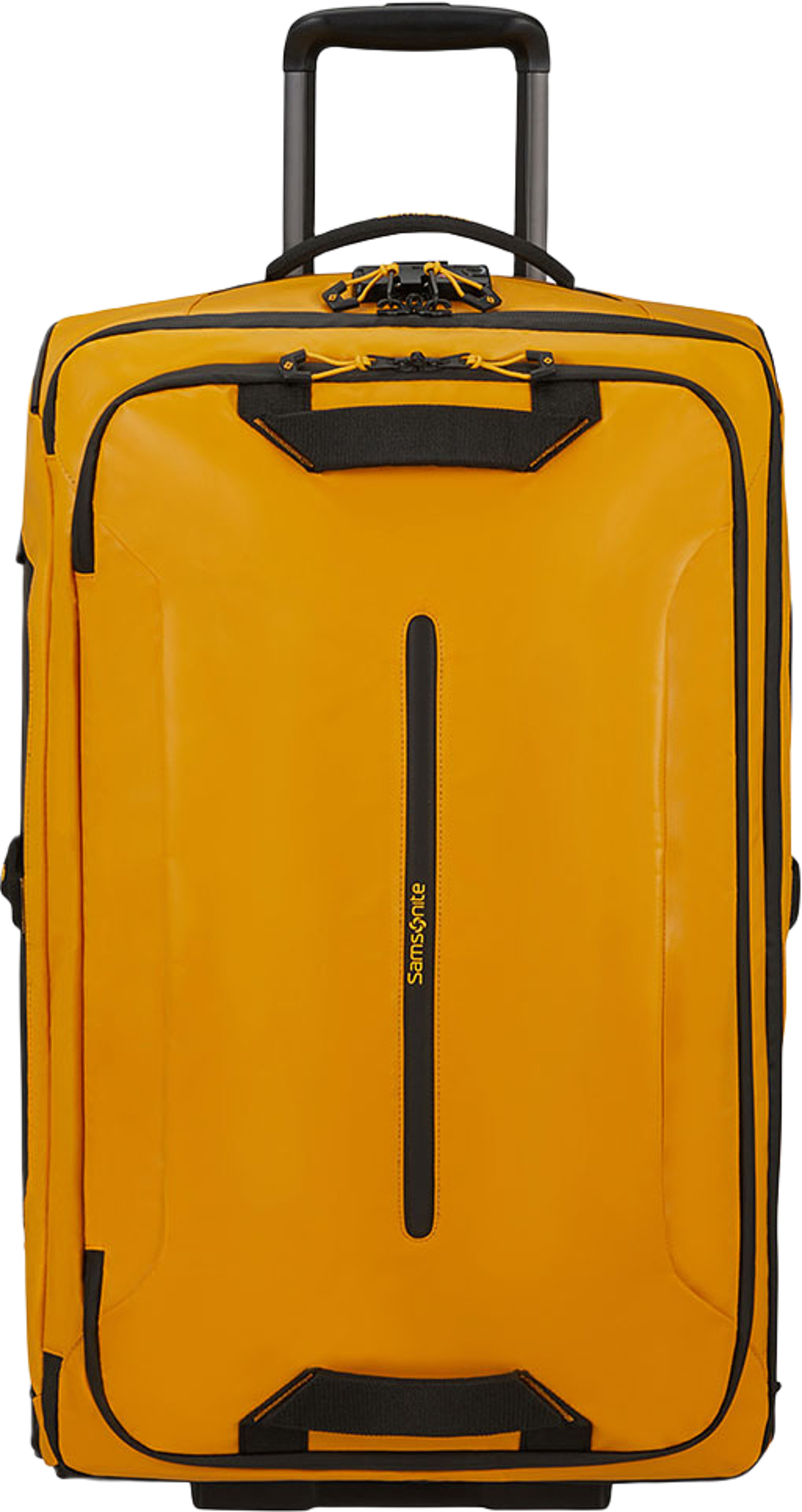 Ecodiver Duffle med hjul 67 cm, från Samsonite, i färgen Yellow. Klicka för att öppna bilden i stort format