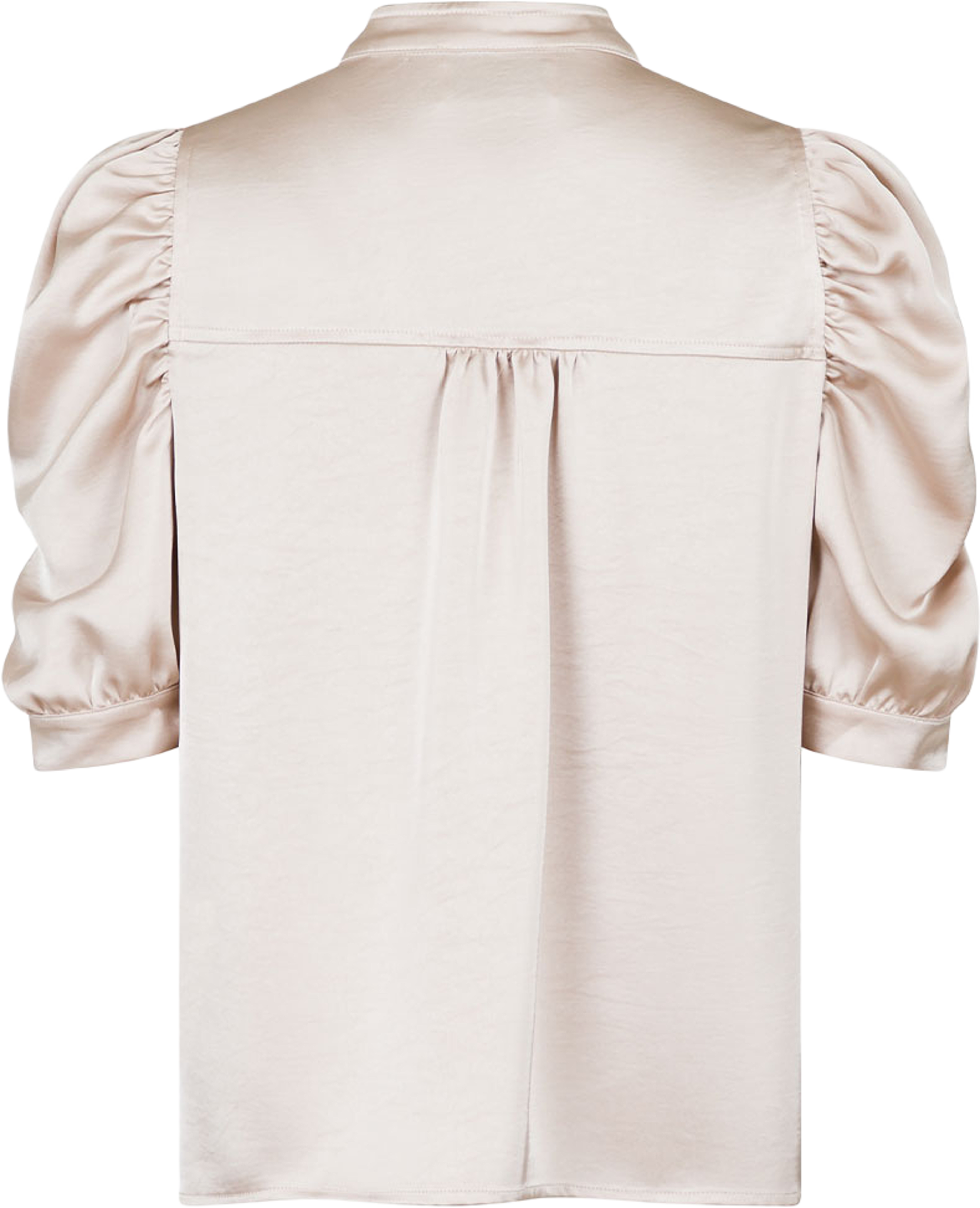 Roella Heavy Sateen Blouse, från Neo Noir, i färgen Champagne. Klicka för att öppna bilden i stort format