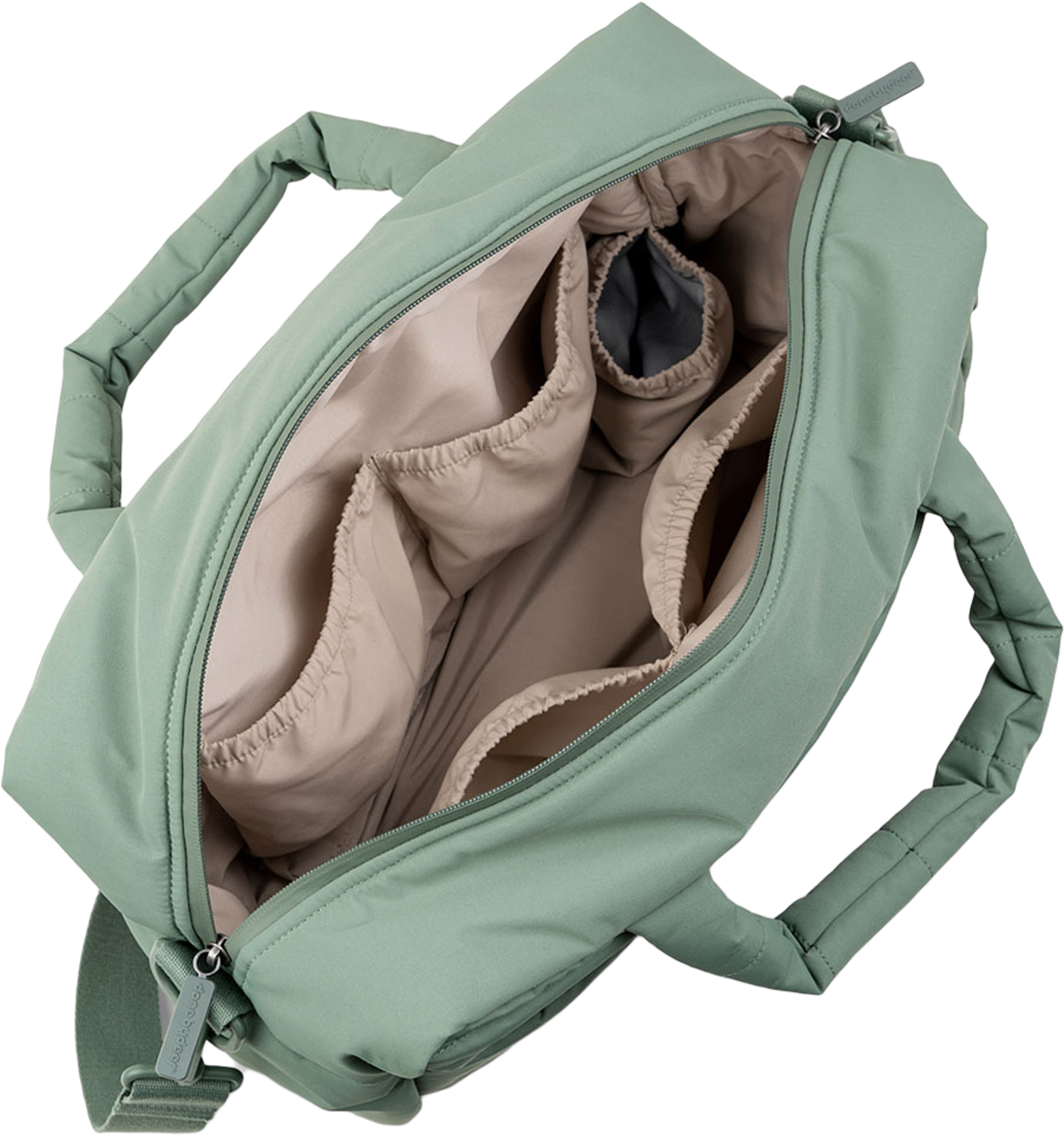 Quilted changing bag Green