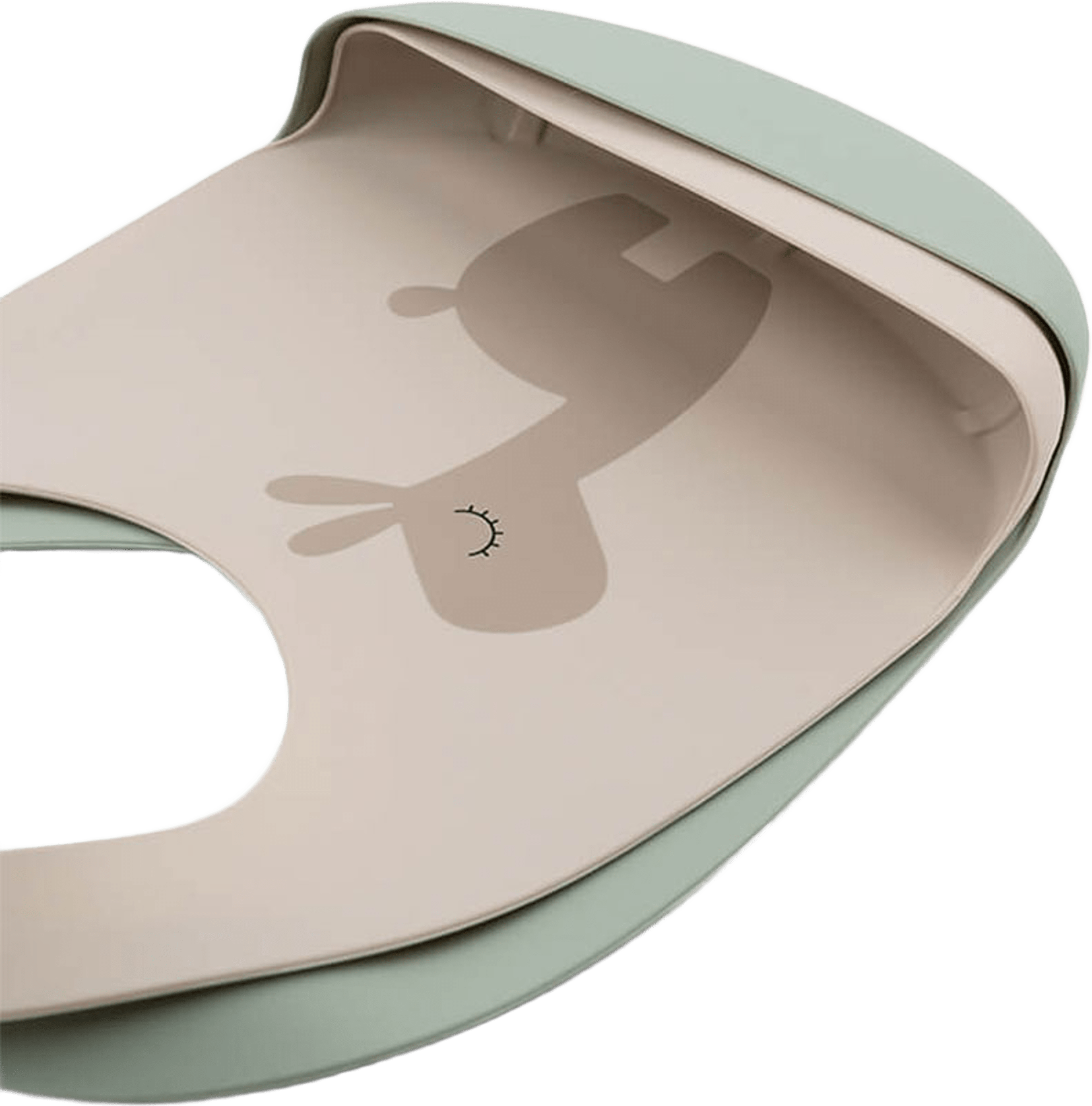 Silicone bib 2-pack Lalee Sand/Green