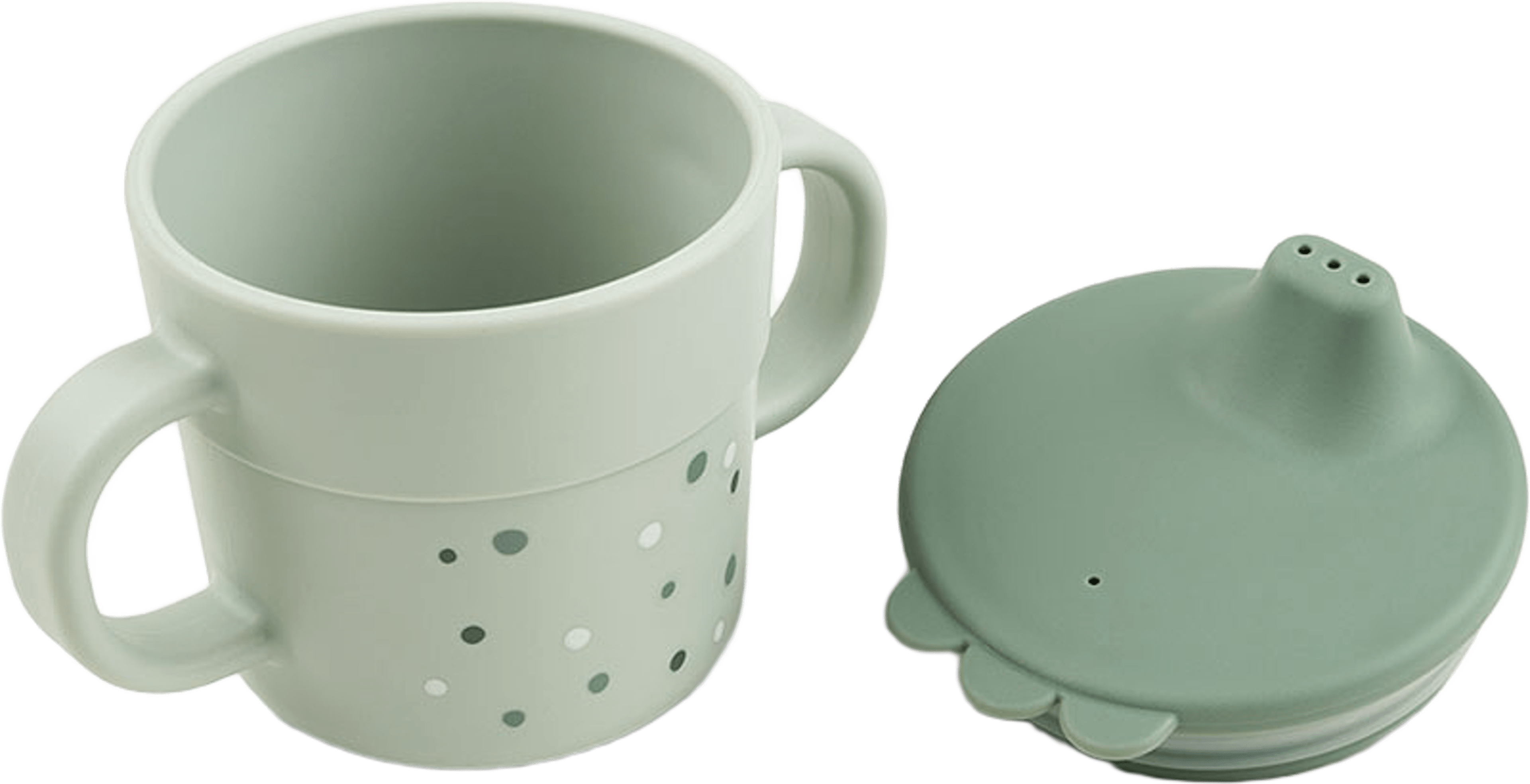 Foodie spout cup Happy dots Green