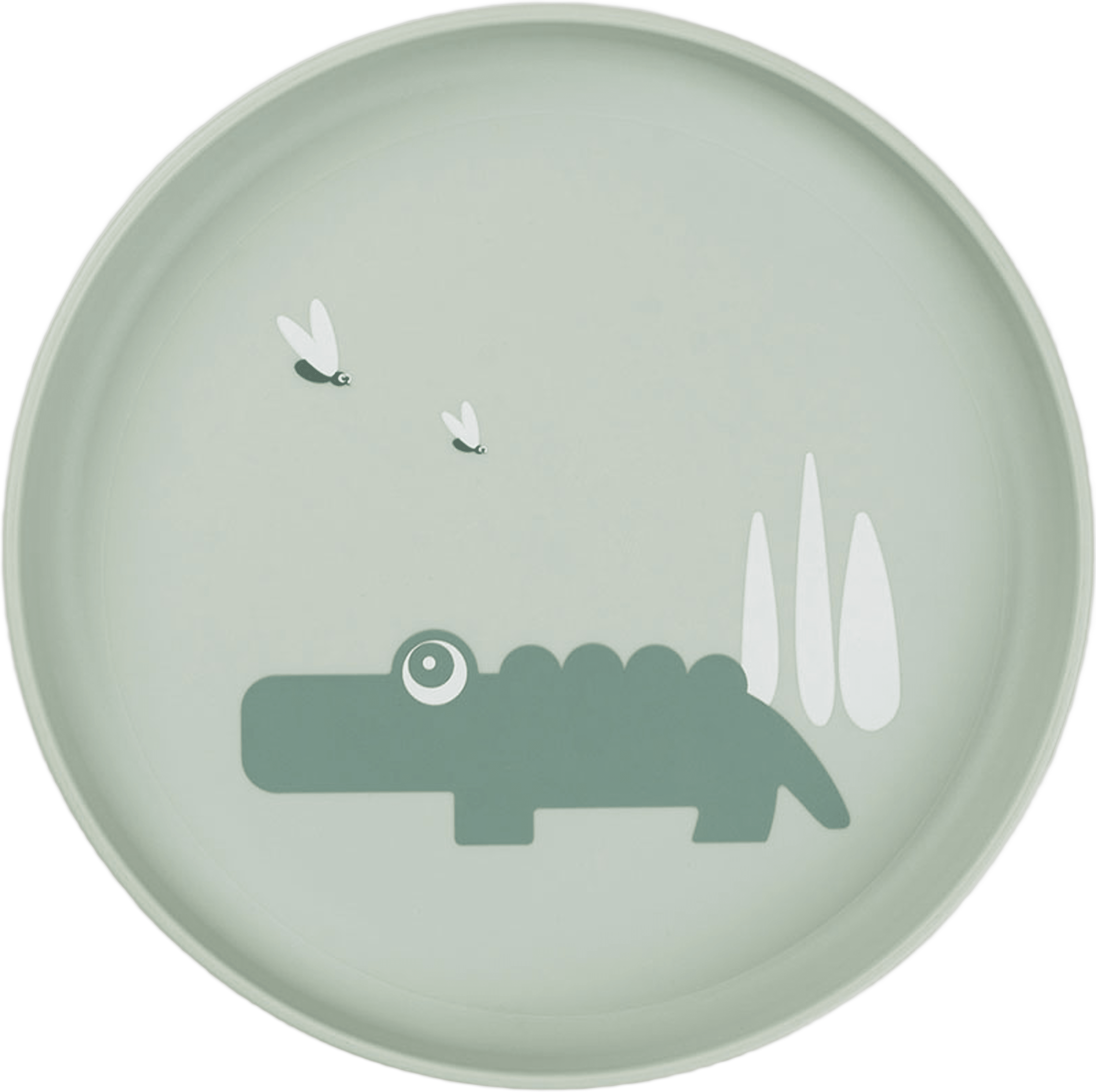 Foodie plate Croco Green