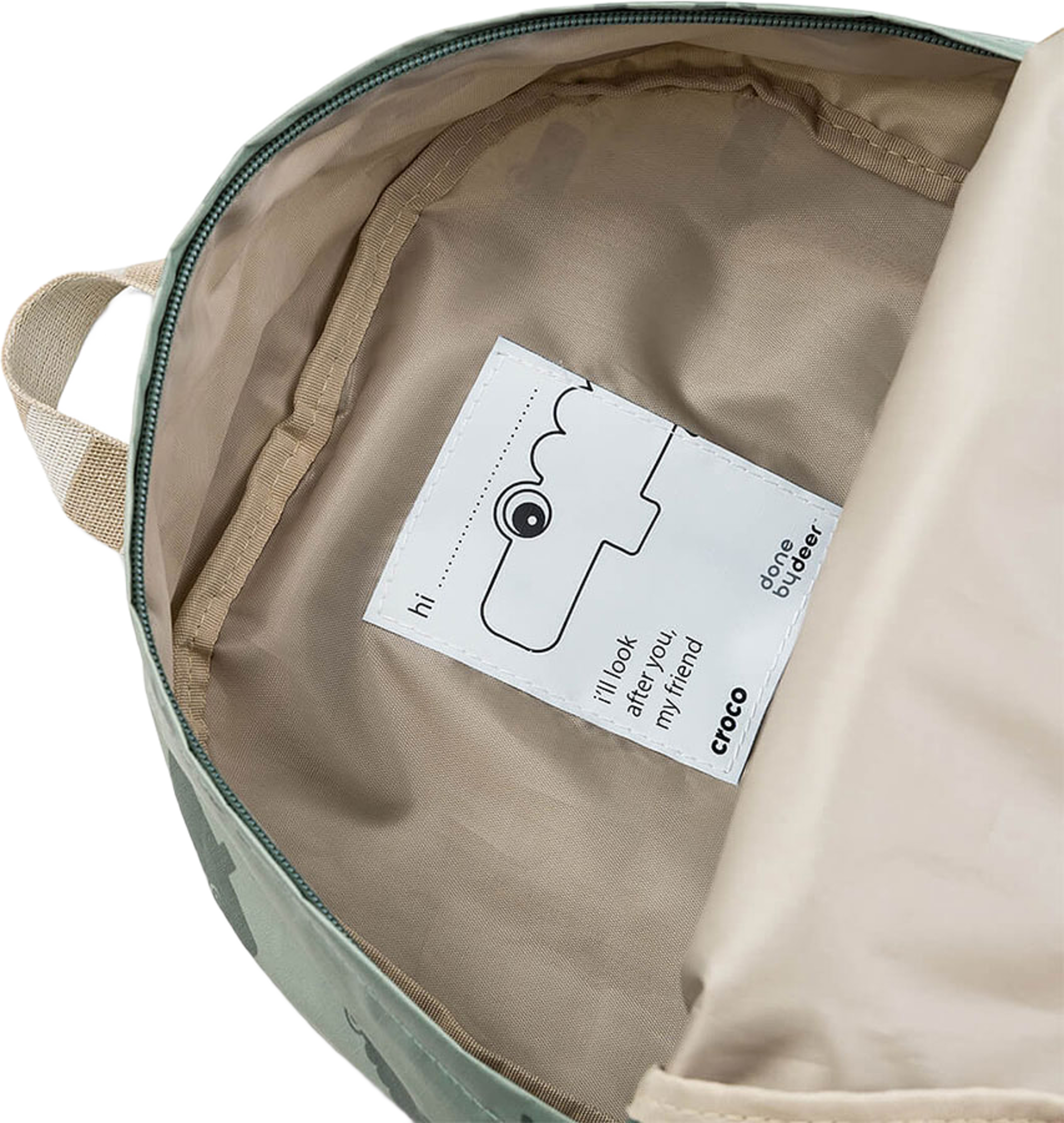 Kids backpack Croco Green