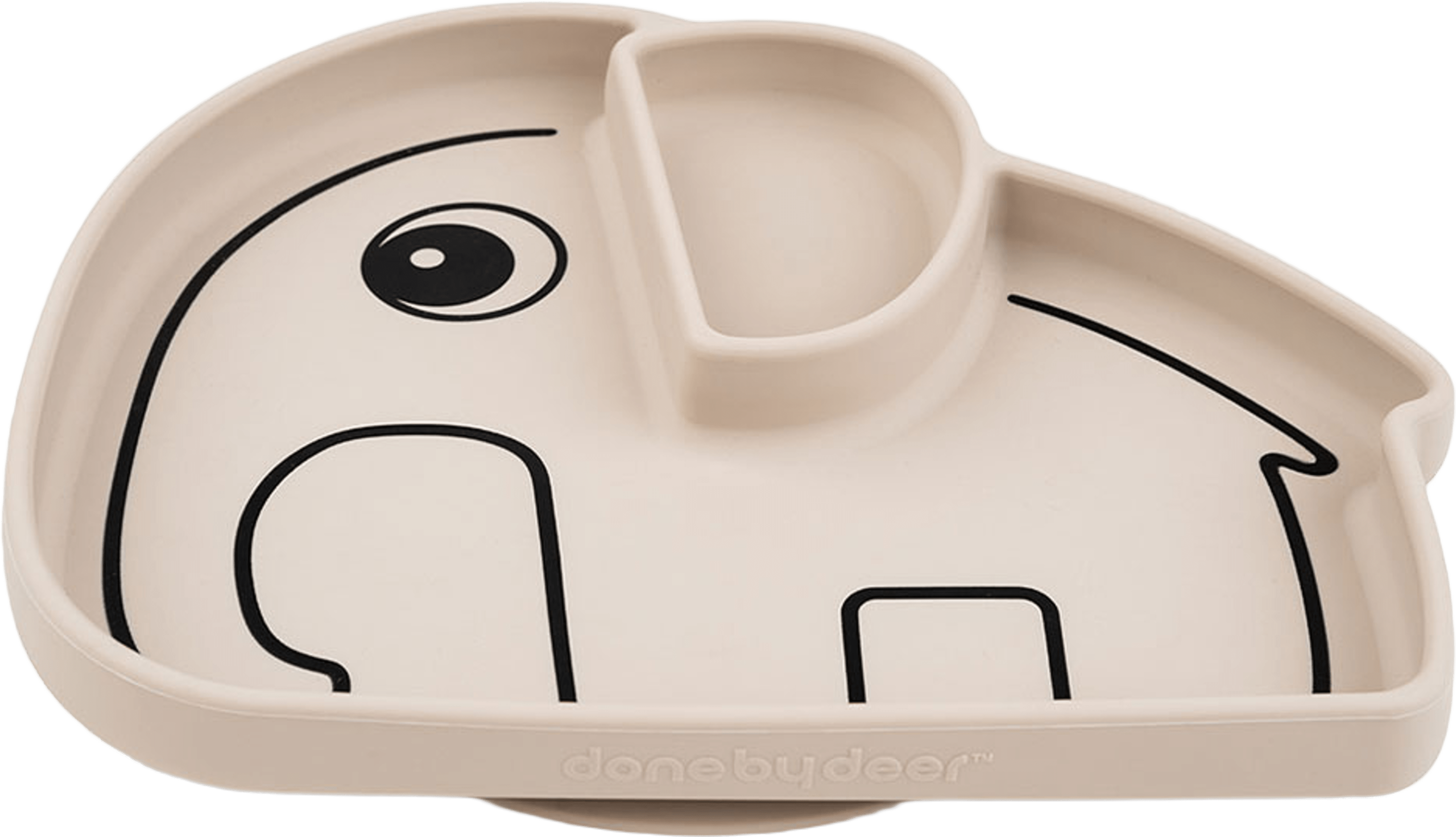 Silicone Stick&Stay plate Elphee Sand